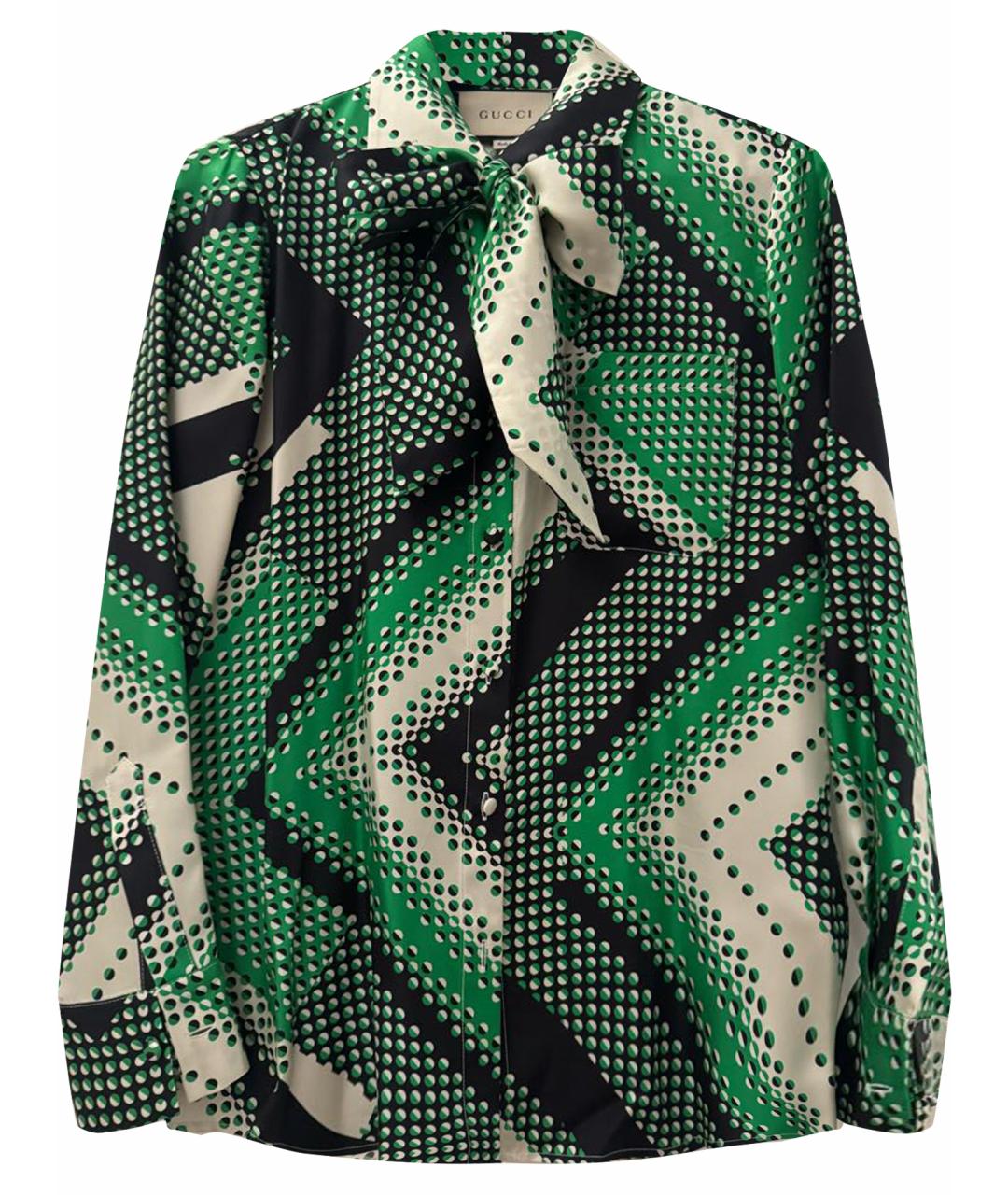 GUCCI Мульти шелковая блузы, фото 1