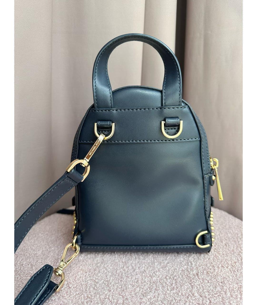 MICHAEL KORS Синий кожаный рюкзак, фото 2
