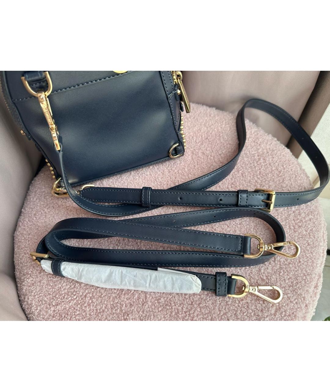 MICHAEL KORS Синий кожаный рюкзак, фото 6