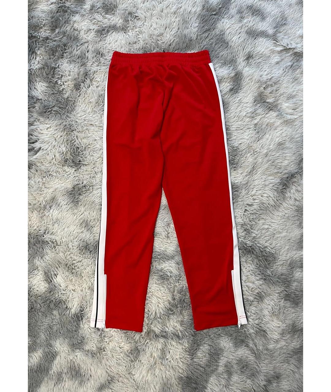 PALM ANGELS Красные синтетические повседневные брюки, фото 2