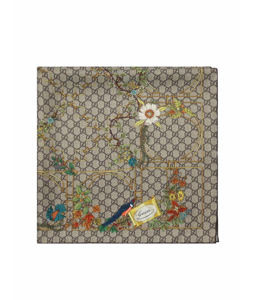 GUCCI Бежевый платок, фото 1