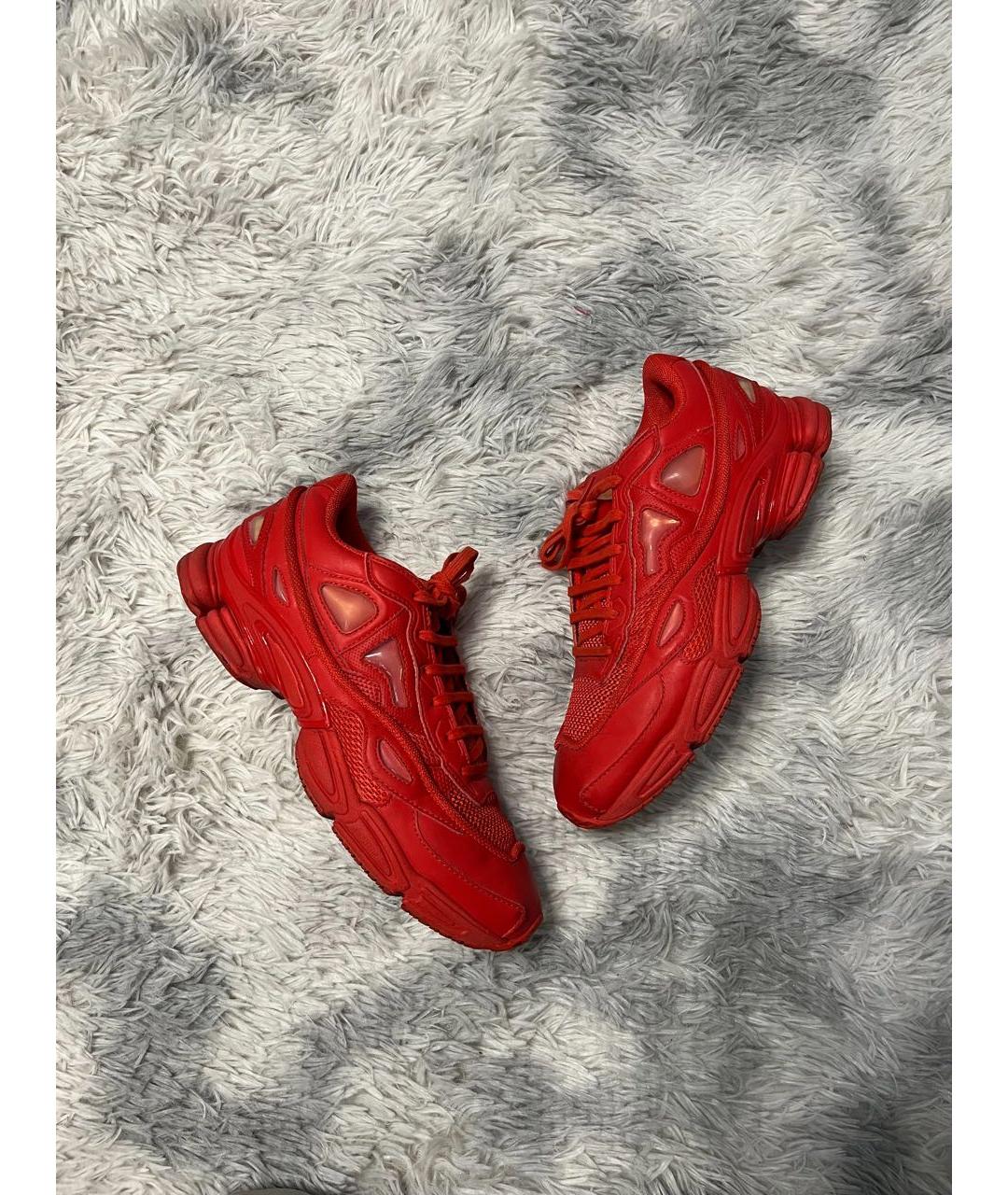 ADIDAS X RAF SIMONS Красные низкие кроссовки / кеды, фото 2