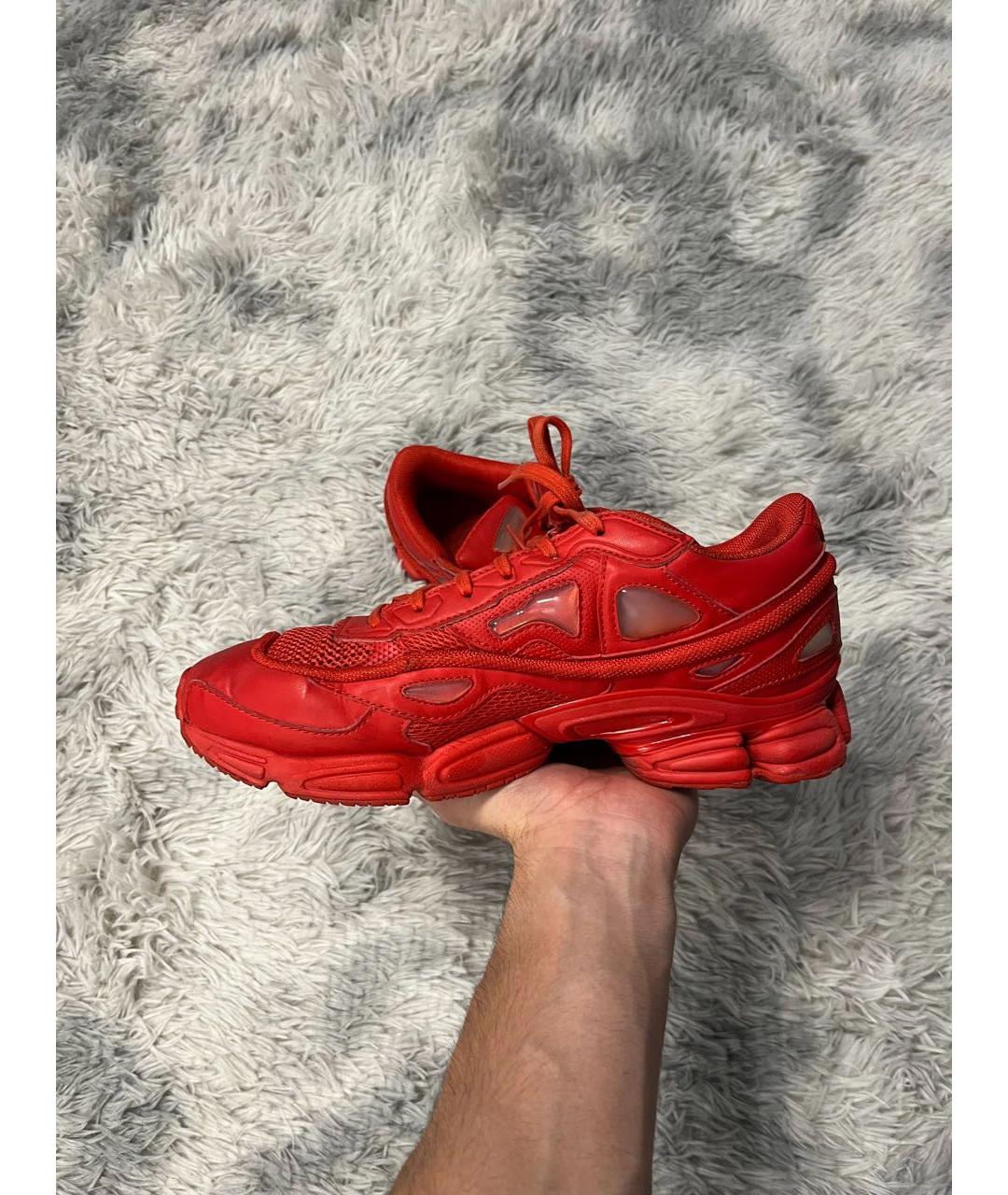 ADIDAS X RAF SIMONS Красные низкие кроссовки / кеды, фото 3