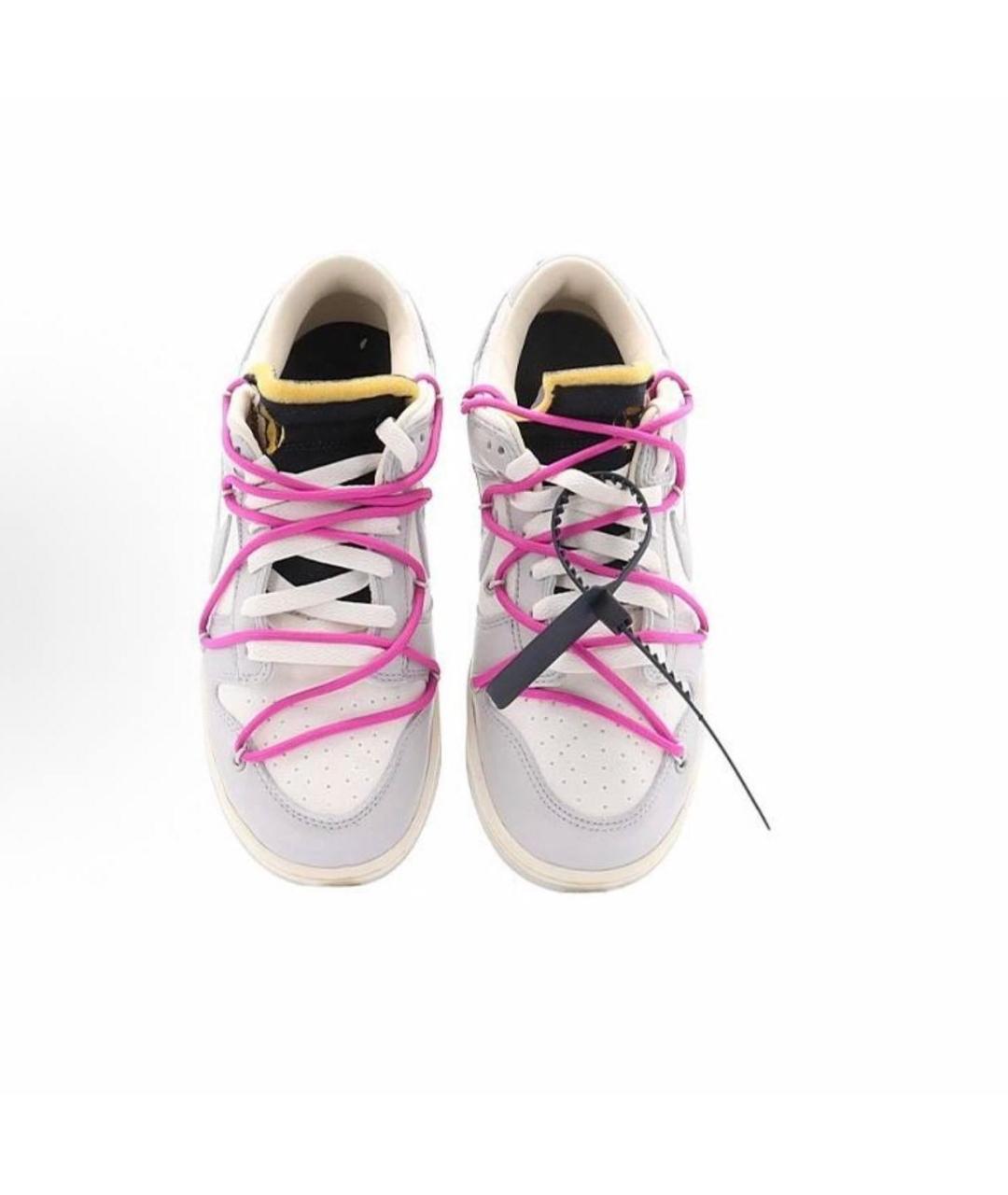 NIKE X OFF-WHITE Мульти кожаные кроссовки, фото 3