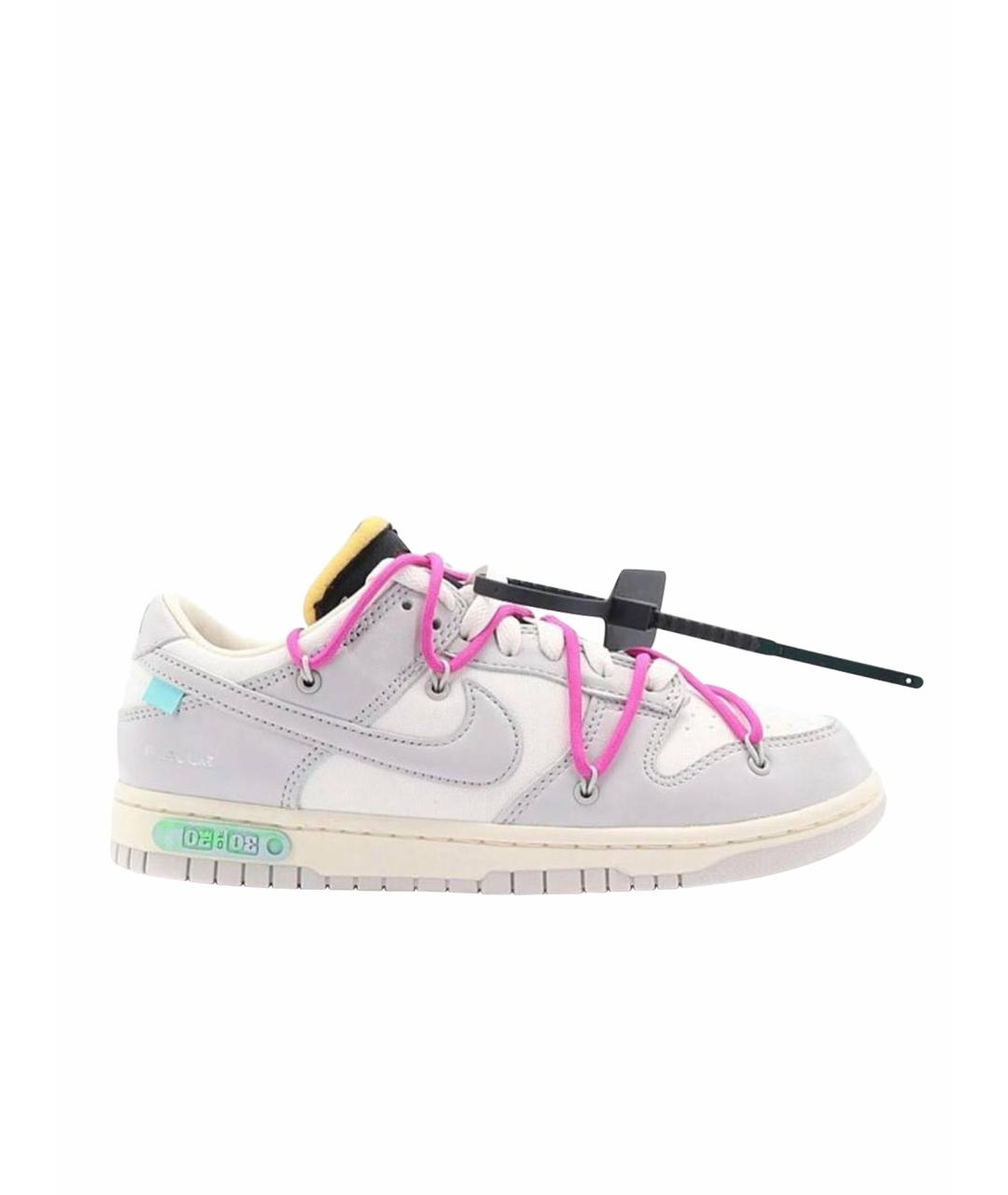NIKE X OFF-WHITE Мульти кожаные кроссовки, фото 1