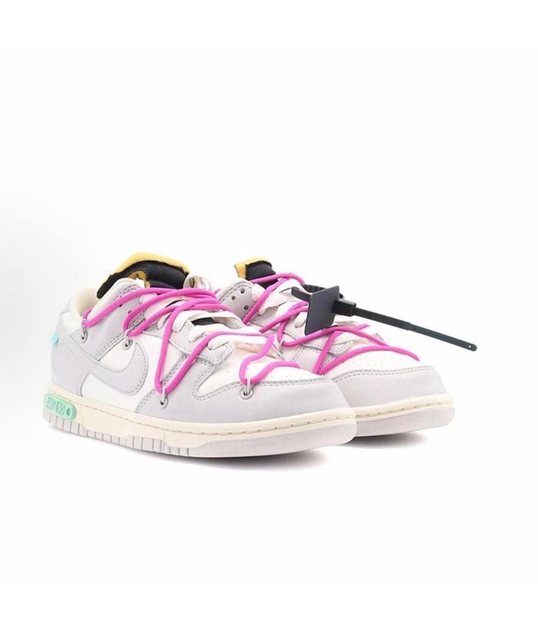 NIKE X OFF-WHITE Мульти кожаные кроссовки, фото 2