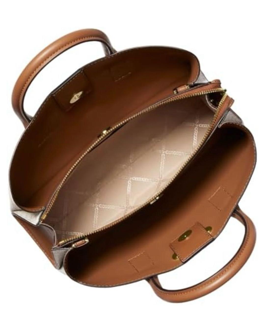 MICHAEL KORS Бежевая сумка с короткими ручками из искусственной кожи, фото 2
