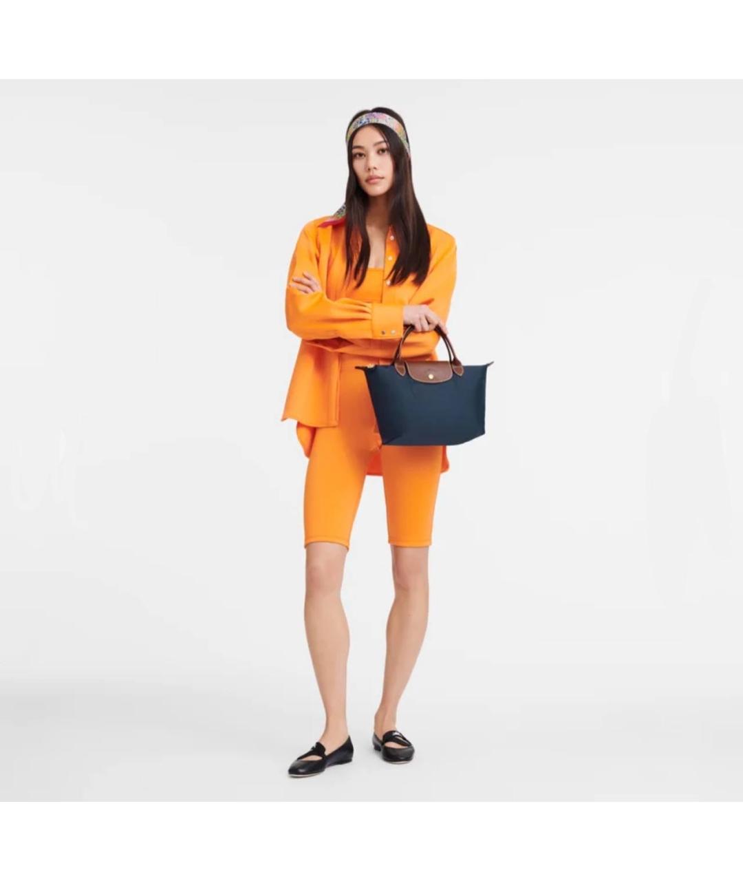 LONGCHAMP Голубая сумка тоут, фото 5