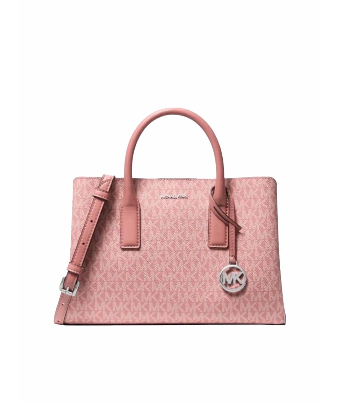 MICHAEL KORS Розовая сумка с короткими ручками из искусственной кожи, фото 1