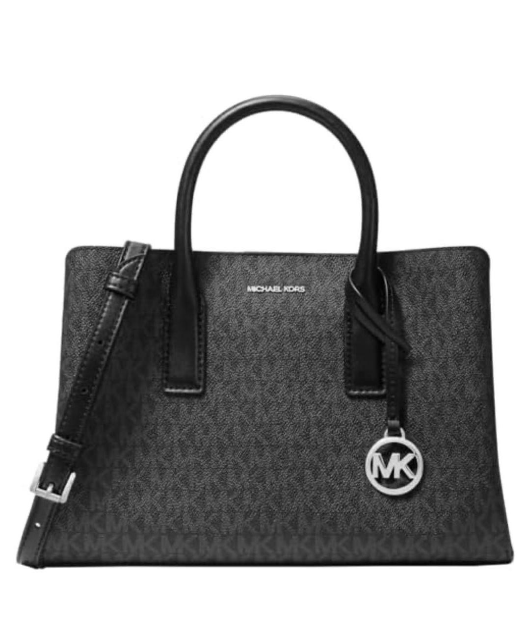 MICHAEL KORS Черная сумка с короткими ручками из искусственной кожи, фото 4