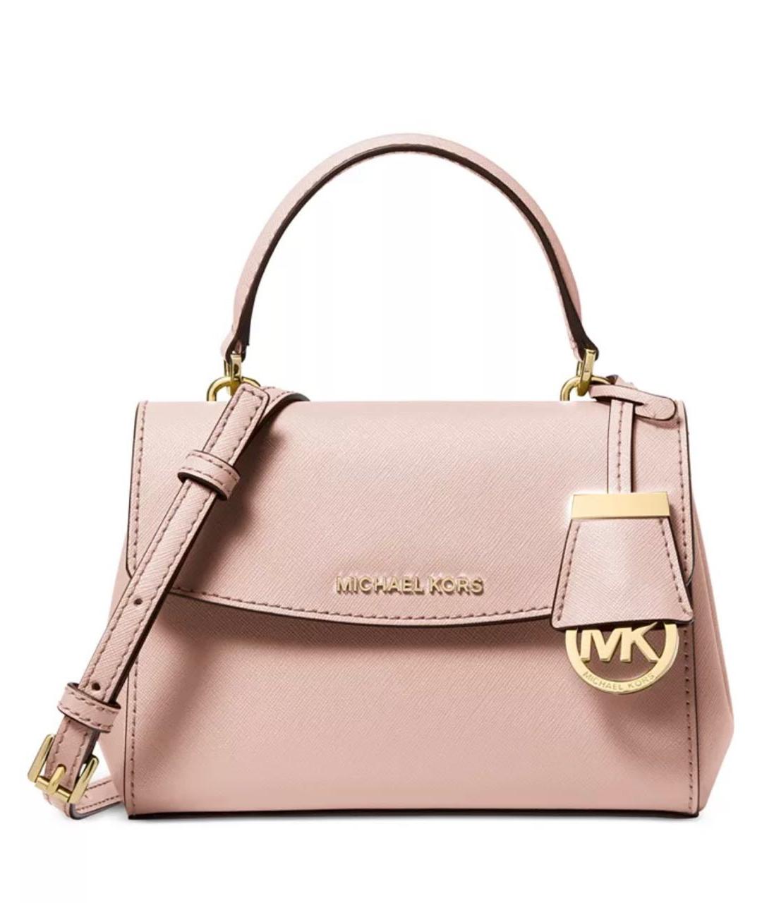 MICHAEL KORS Розовая сумка с короткими ручками из искусственной кожи, фото 5