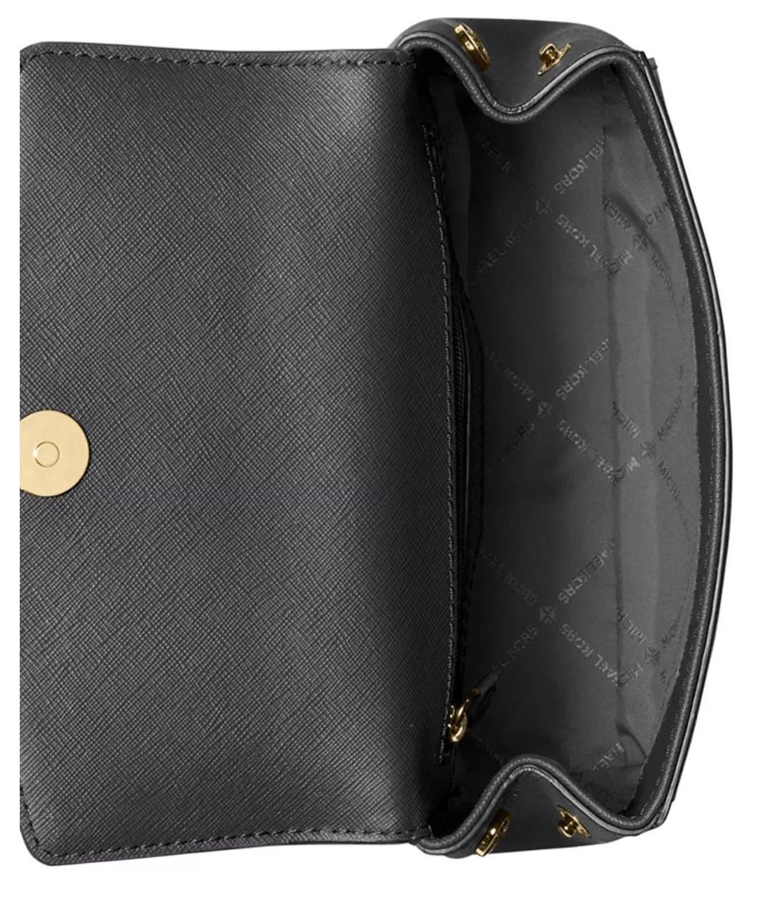 MICHAEL KORS Черная сумка с короткими ручками из искусственной кожи, фото 3
