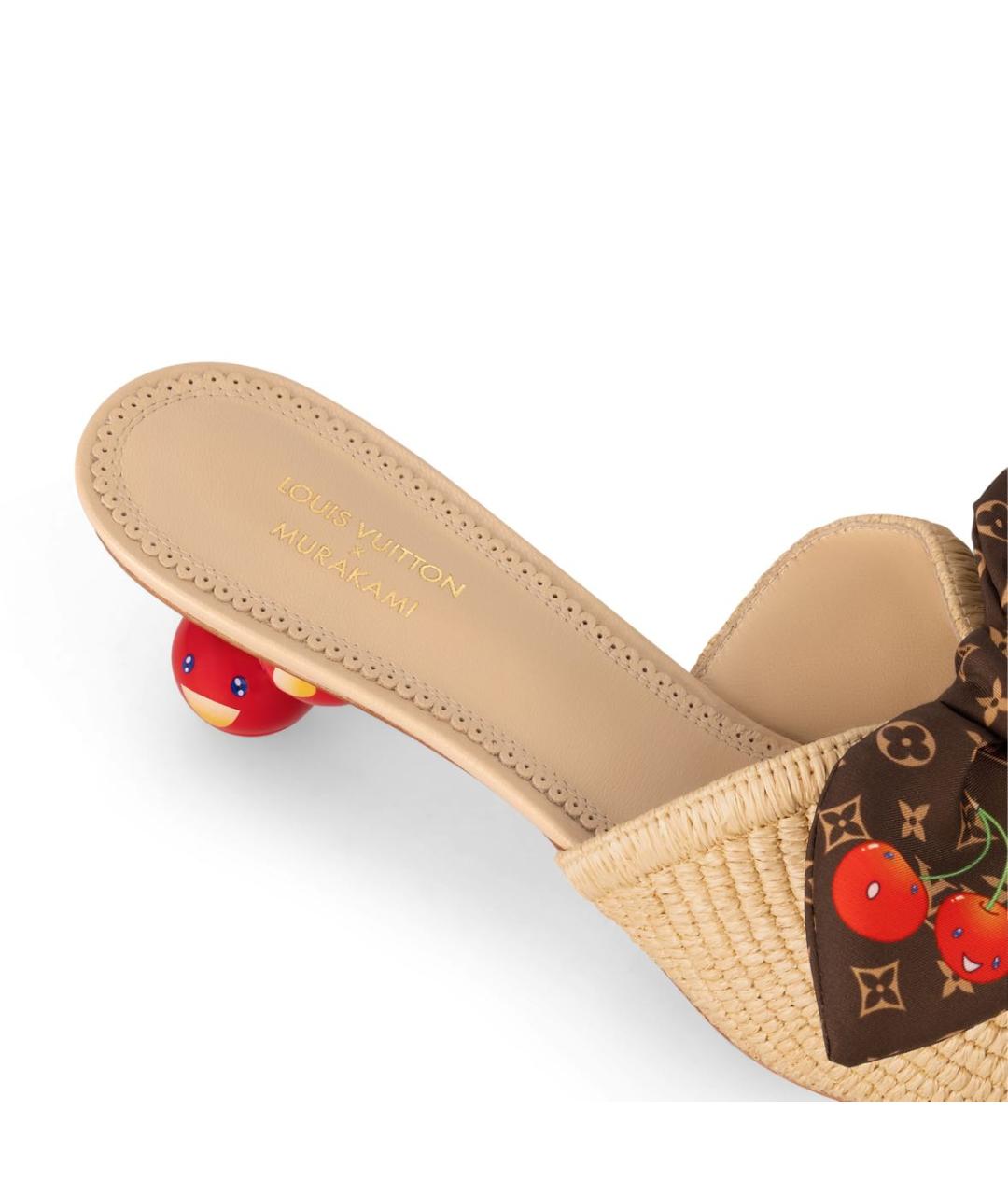 LOUIS VUITTON Бежевые сандалии, фото 5