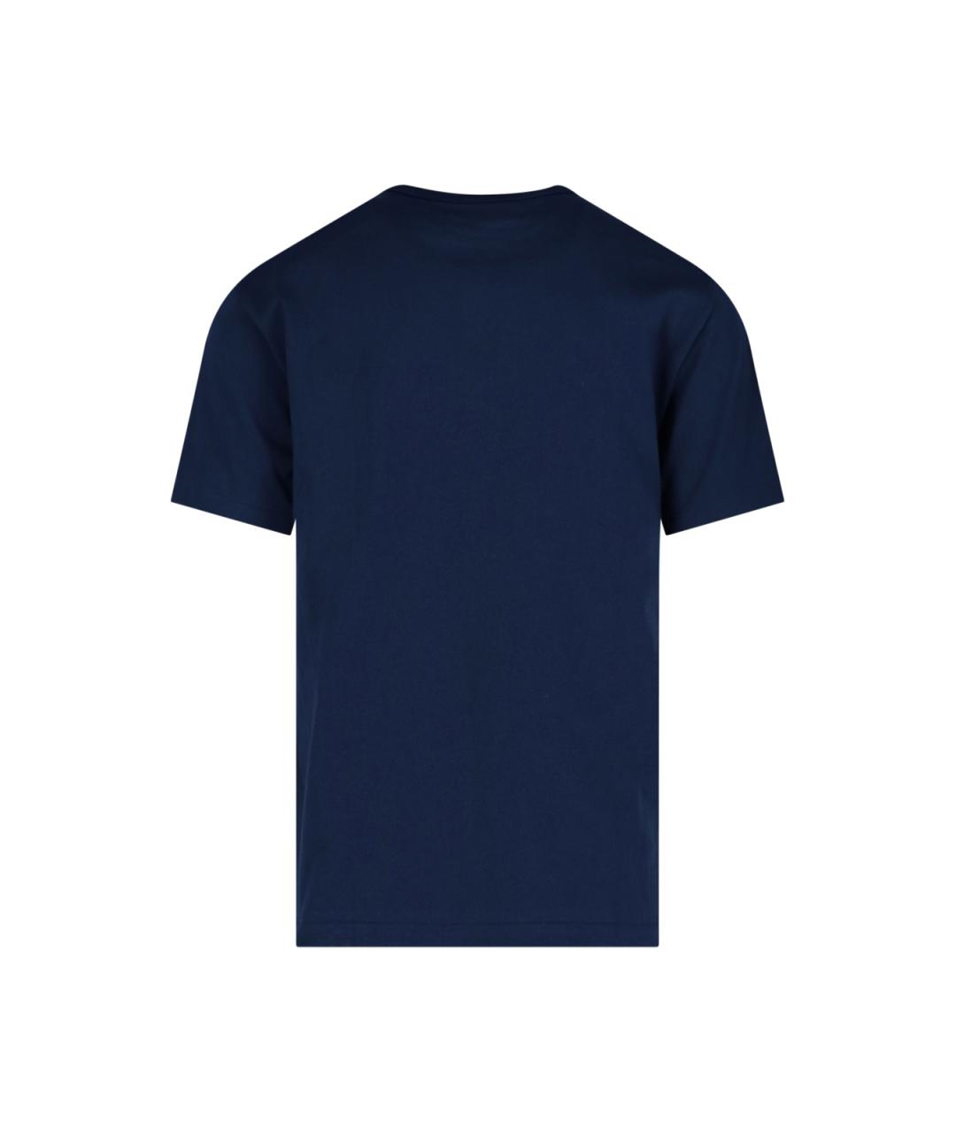 POLO RALPH LAUREN Синяя хлопковая футболка, фото 2