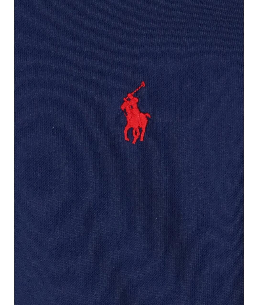 POLO RALPH LAUREN Синяя хлопковая футболка, фото 3
