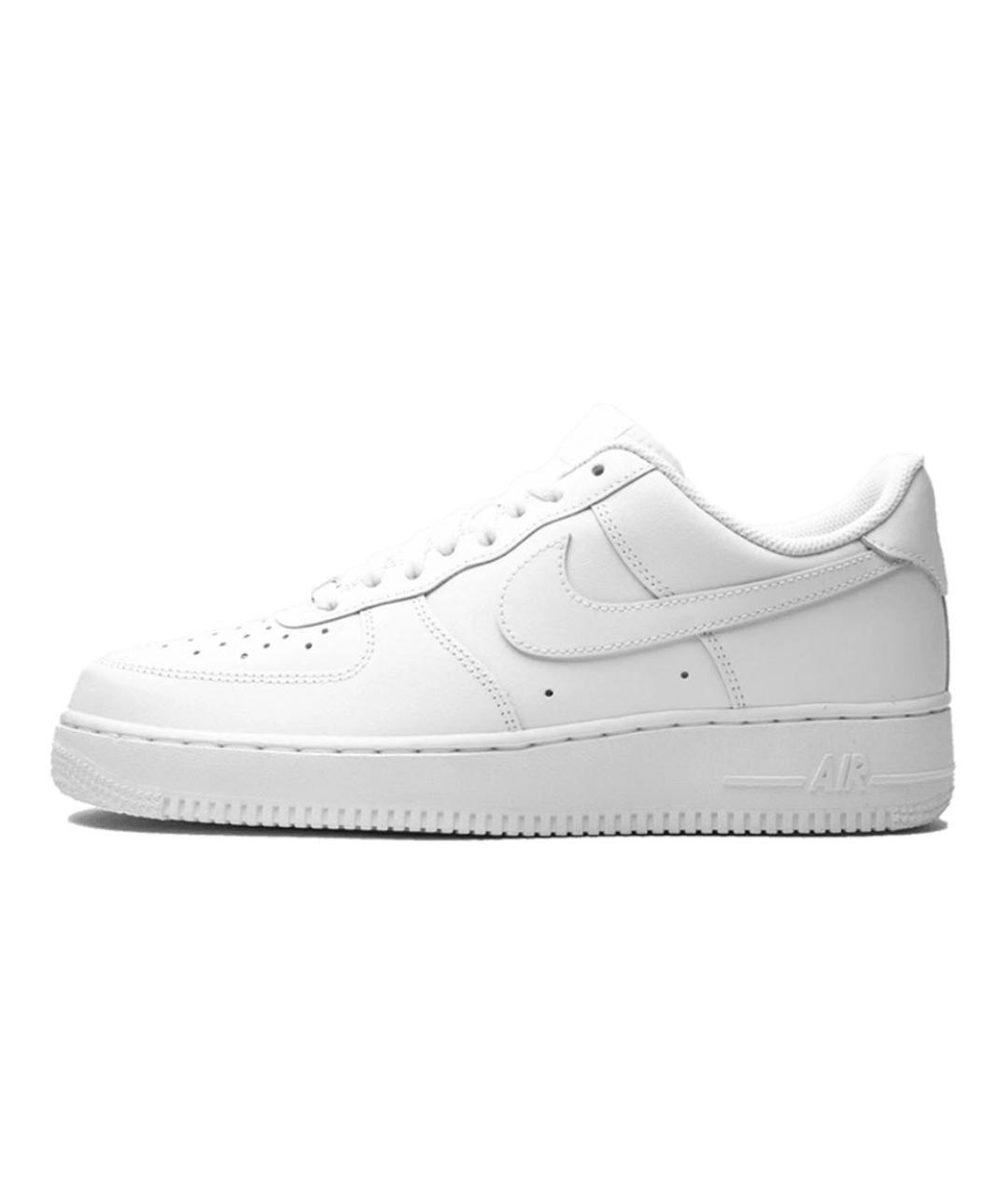 NIKE Белые кожаные низкие кроссовки / кеды, фото 9