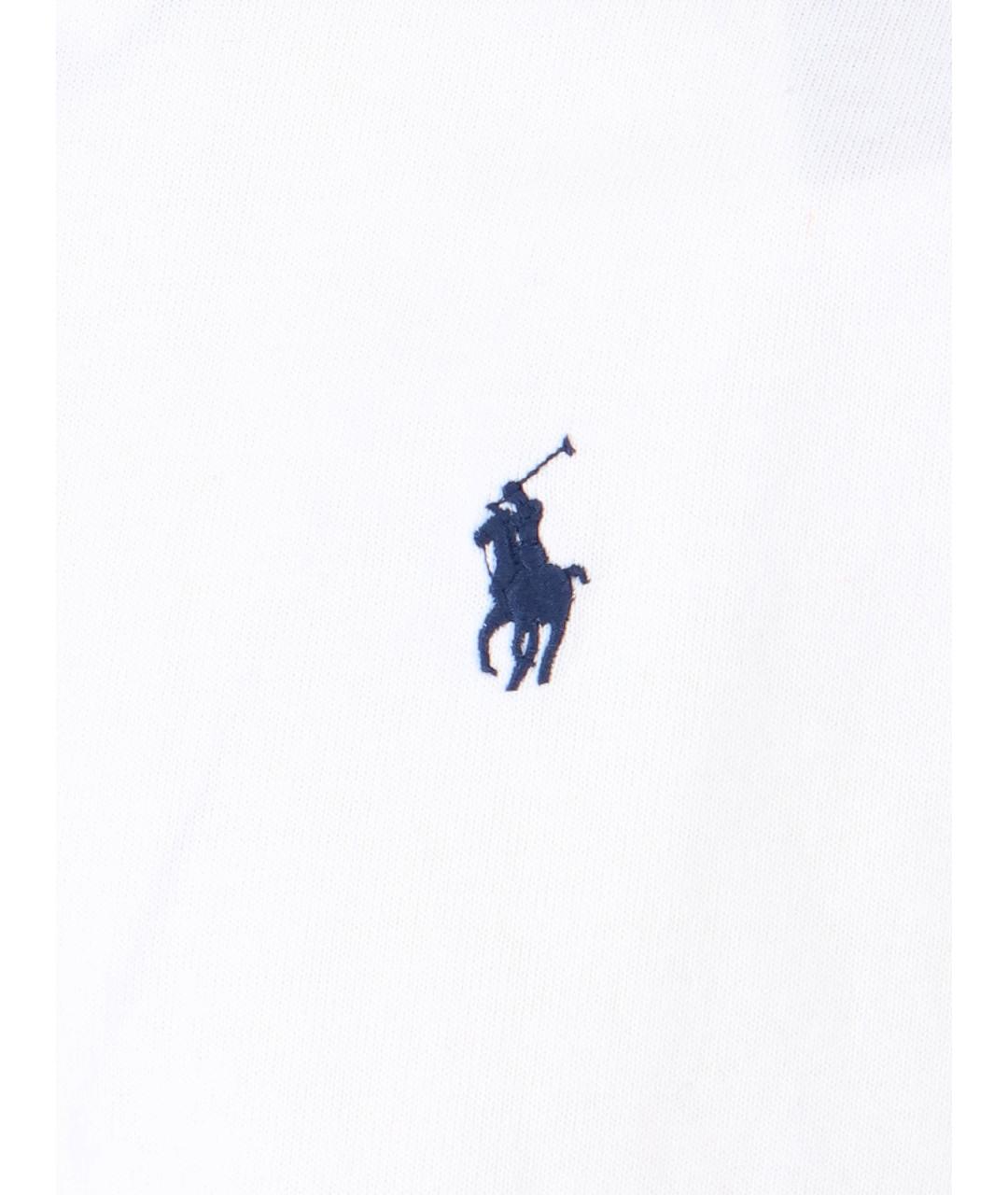 POLO RALPH LAUREN Белая хлопковая футболка, фото 3