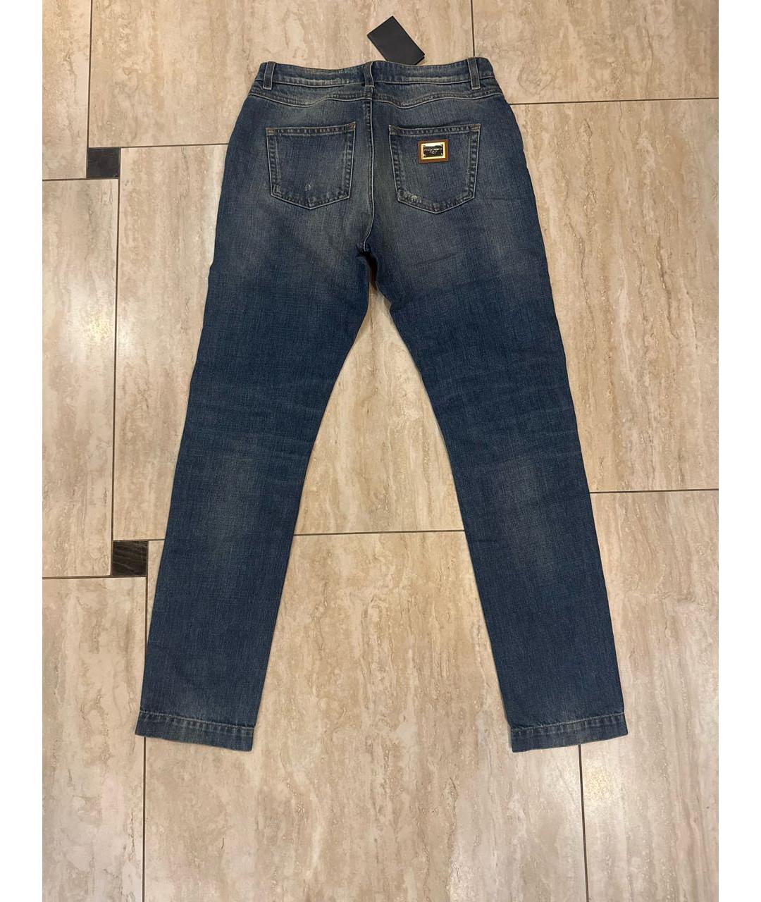 DOLCE&GABBANA Синие джинсы слим, фото 2
