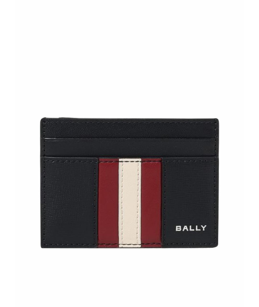 BALLY Черный кожаный кардхолдер, фото 1