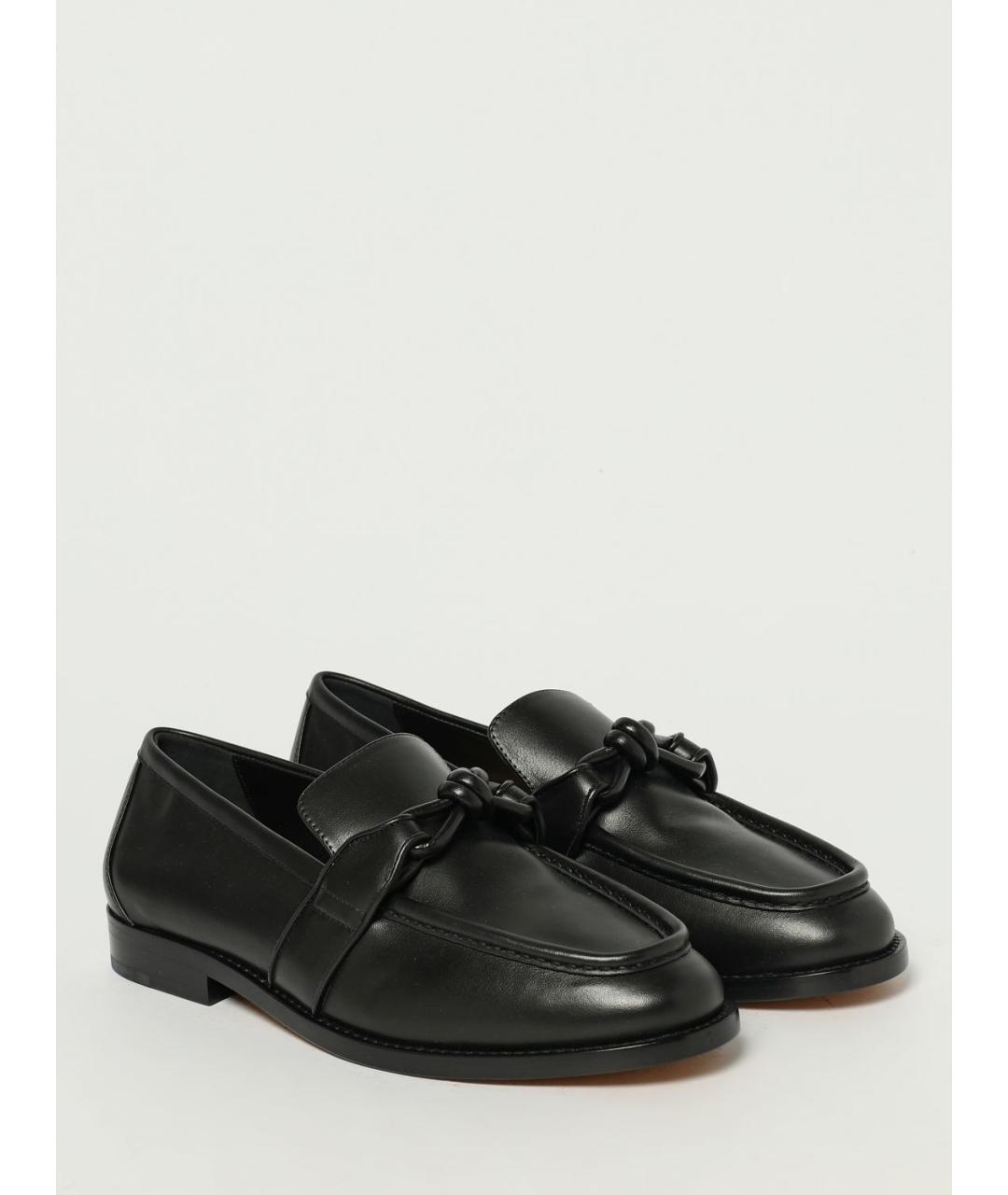 BOTTEGA VENETA Черные кожаные лоферы, фото 2