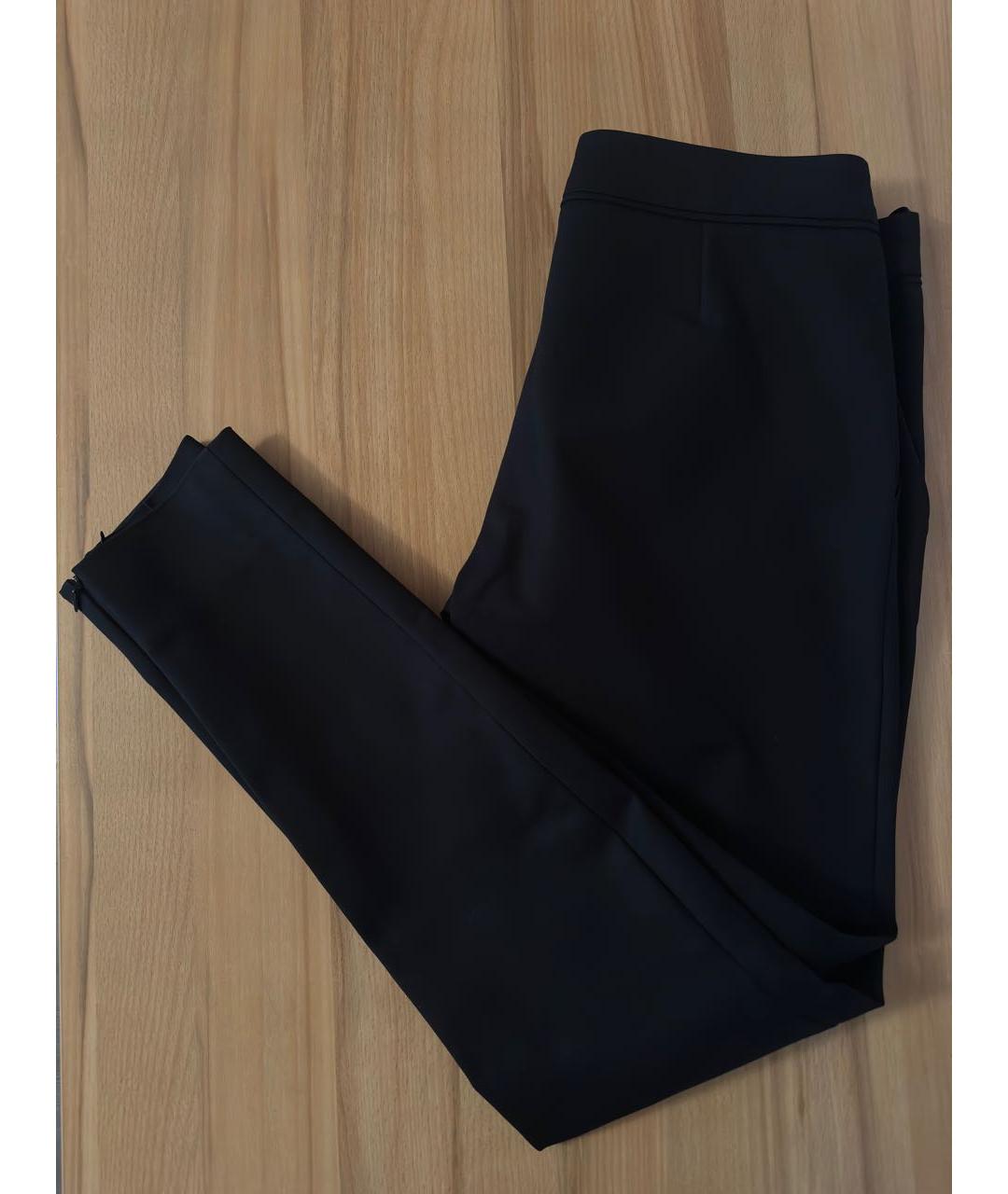 GUCCI Черные хлопко-эластановые брюки узкие, фото 2