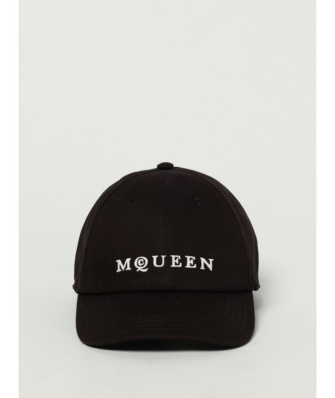ALEXANDER MCQUEEN Черная хлопковая кепка/бейсболка, фото 2