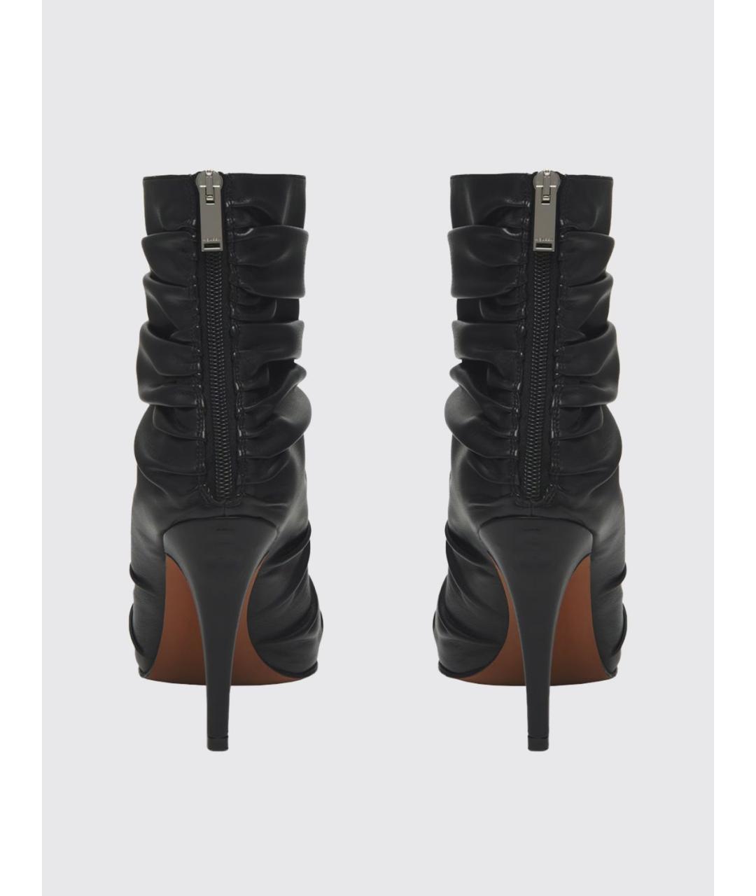 ALEXANDER MCQUEEN Черные кожаные ботильоны, фото 3