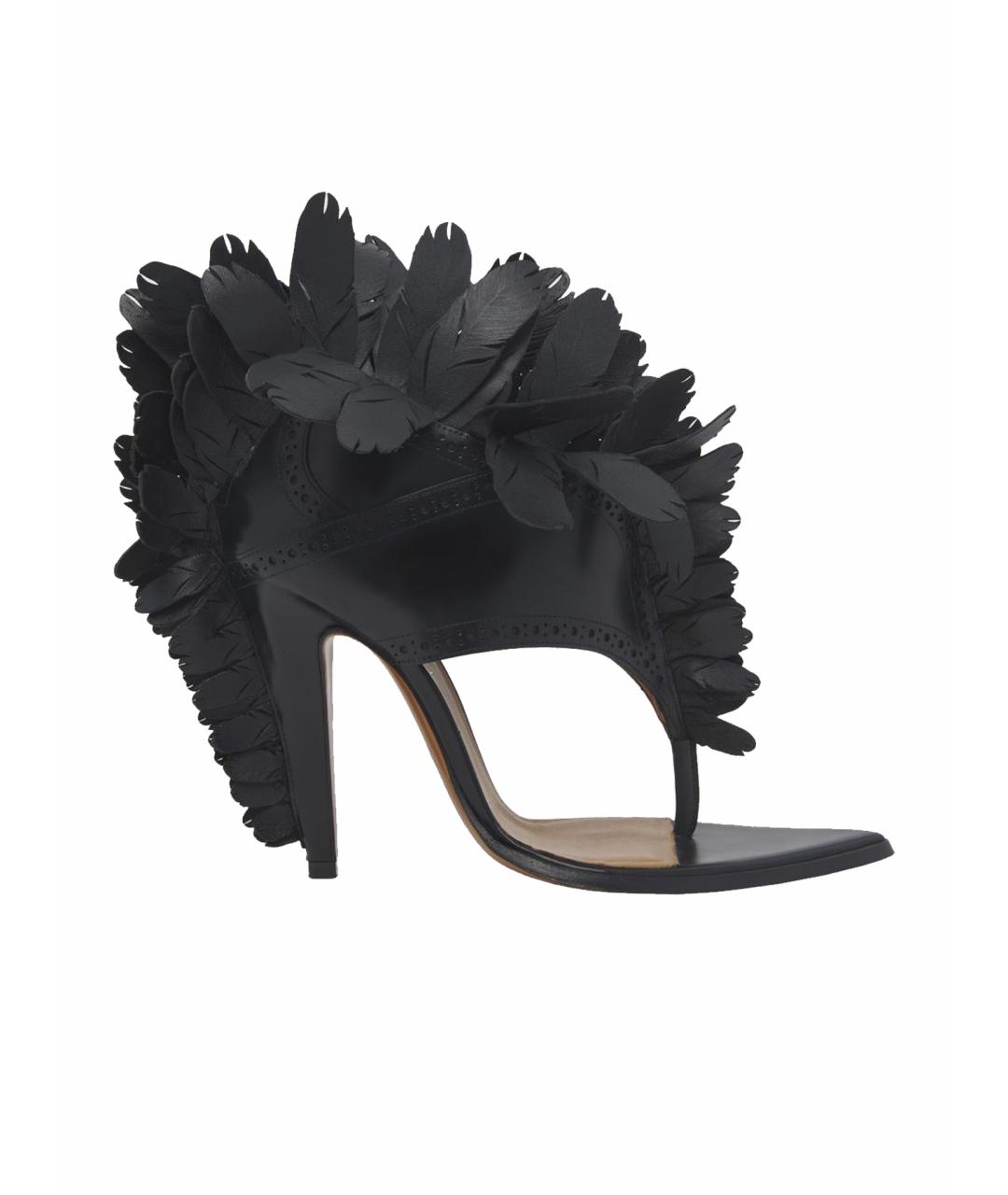 ALEXANDER MCQUEEN Черные босоножки, фото 1