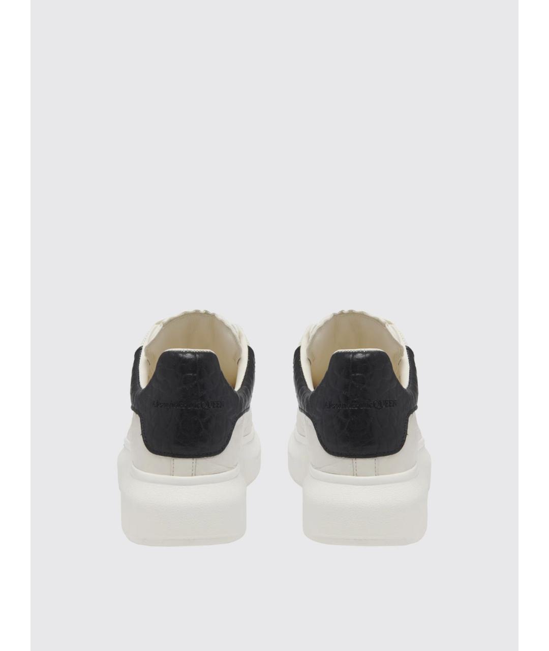 ALEXANDER MCQUEEN Белые кожаные кеды, фото 3