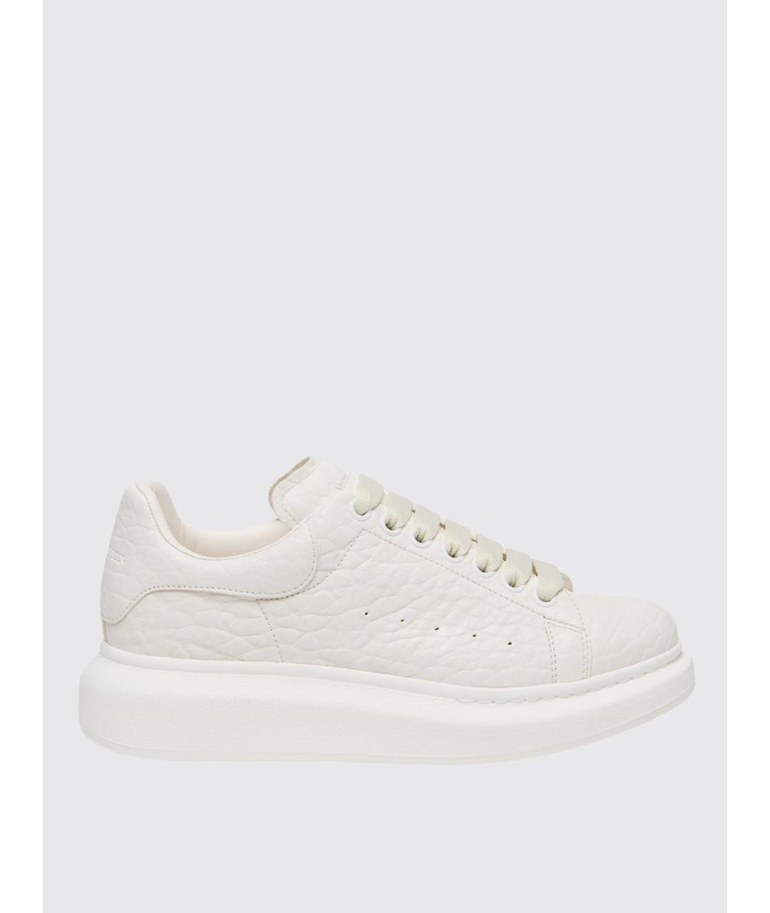 ALEXANDER MCQUEEN Белые кожаные кеды, фото 4