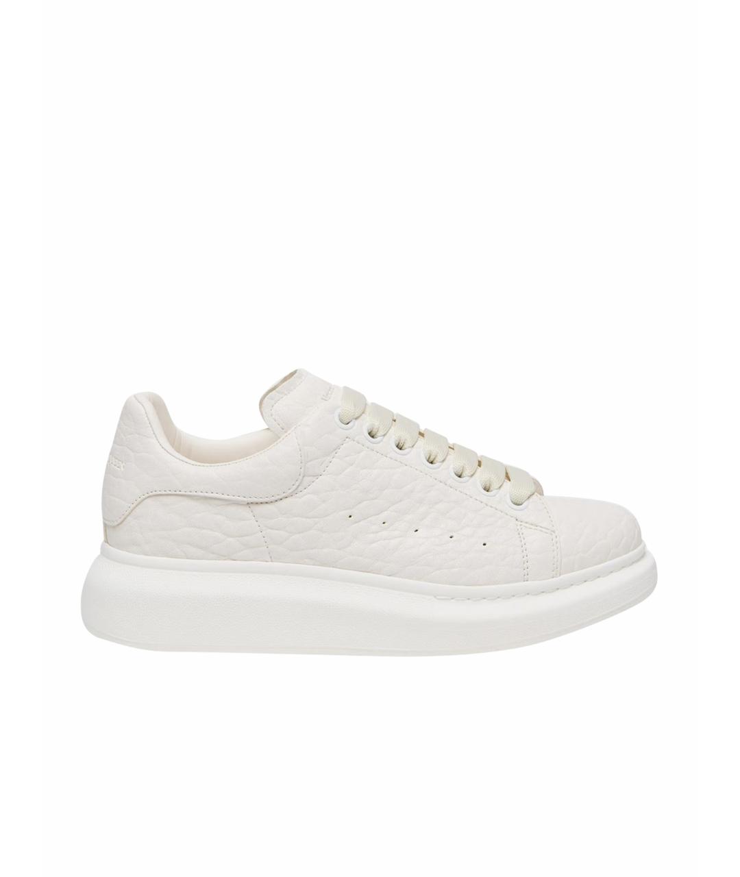 ALEXANDER MCQUEEN Белые кожаные кеды, фото 1
