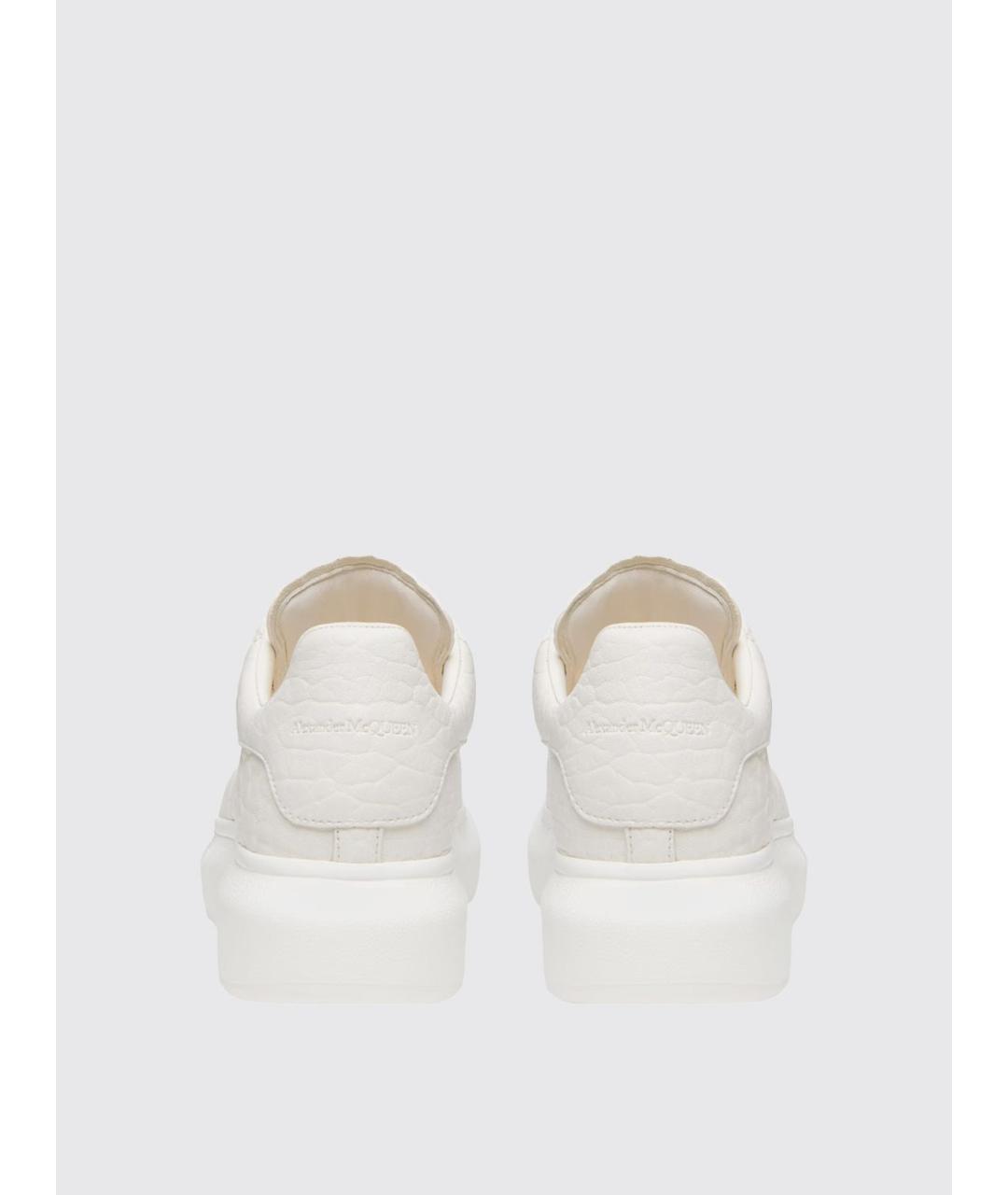 ALEXANDER MCQUEEN Белые кожаные кеды, фото 3