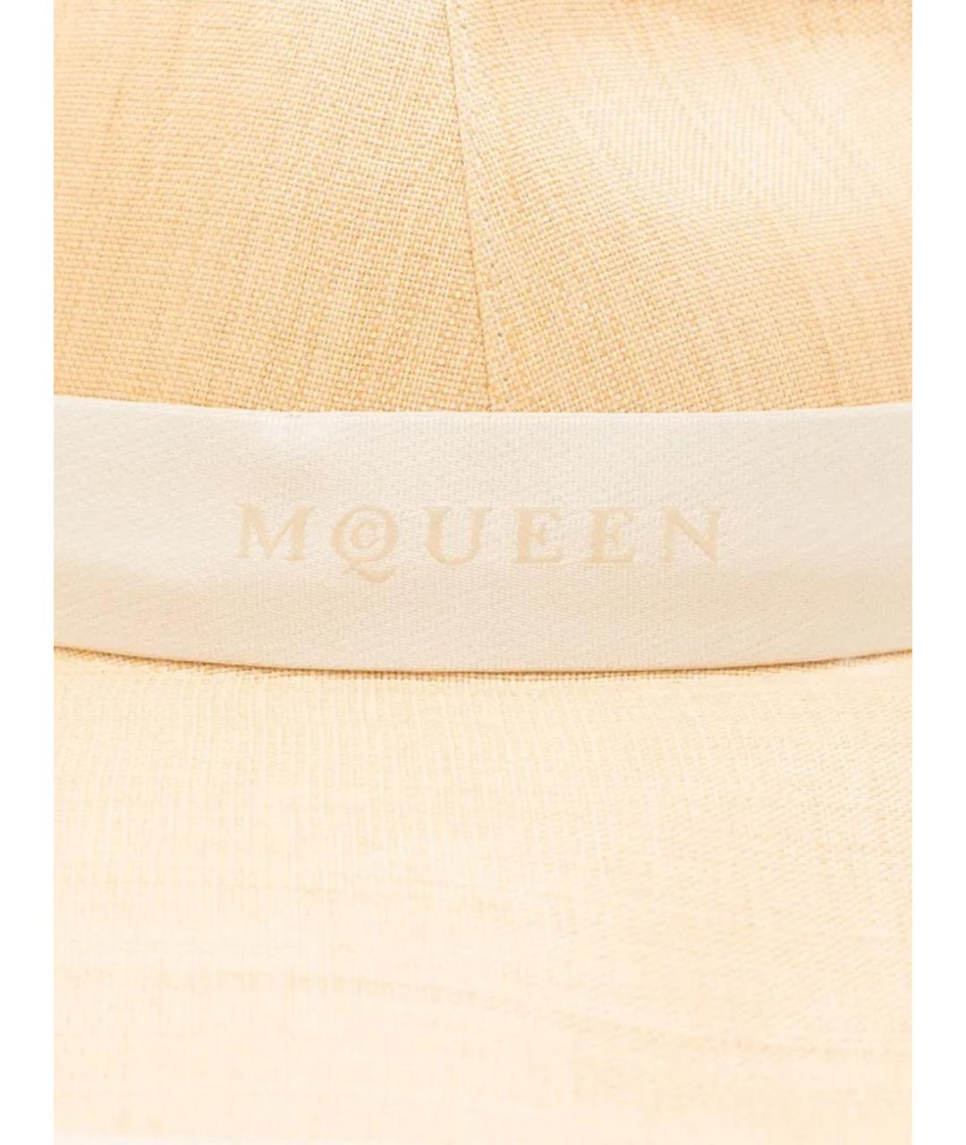 ALEXANDER MCQUEEN Бежевая шляпа, фото 2