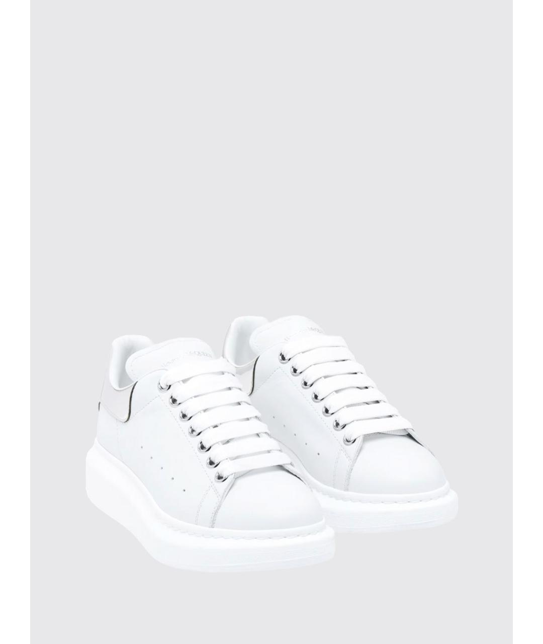 ALEXANDER MCQUEEN Белые кожаные кеды, фото 2