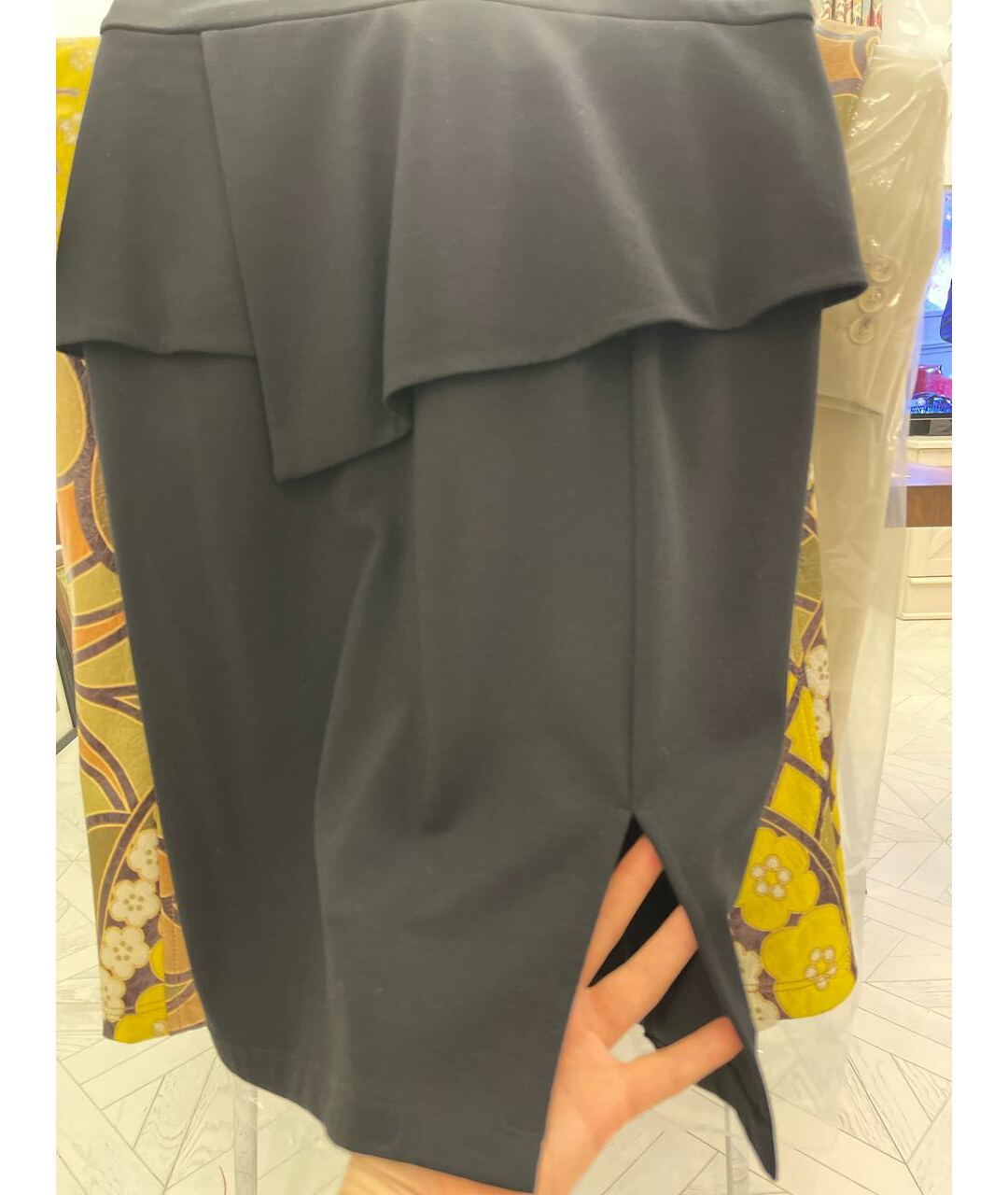SPORTMAX Черное вискозное платье, фото 5