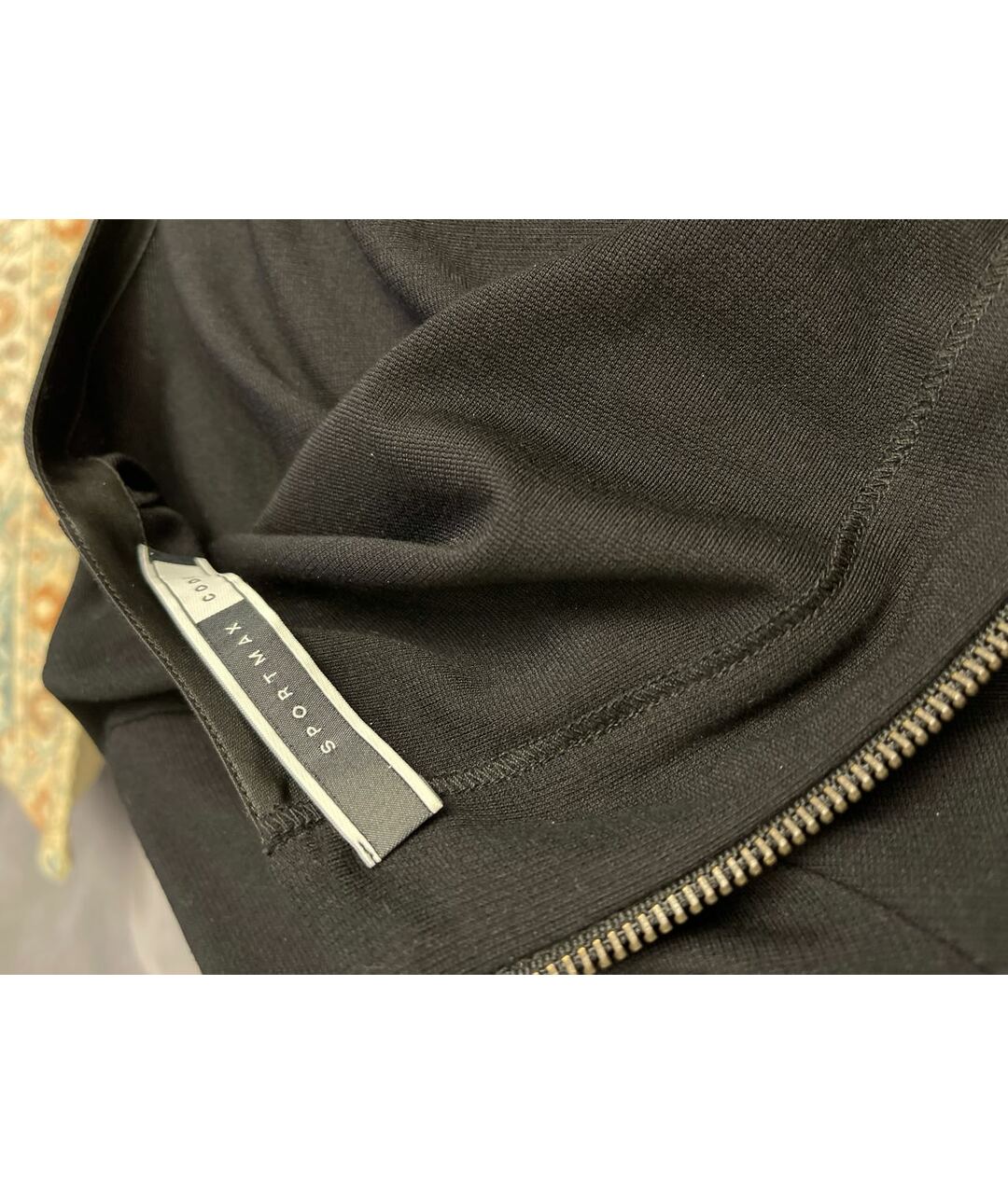 SPORTMAX Черное вискозное платье, фото 3