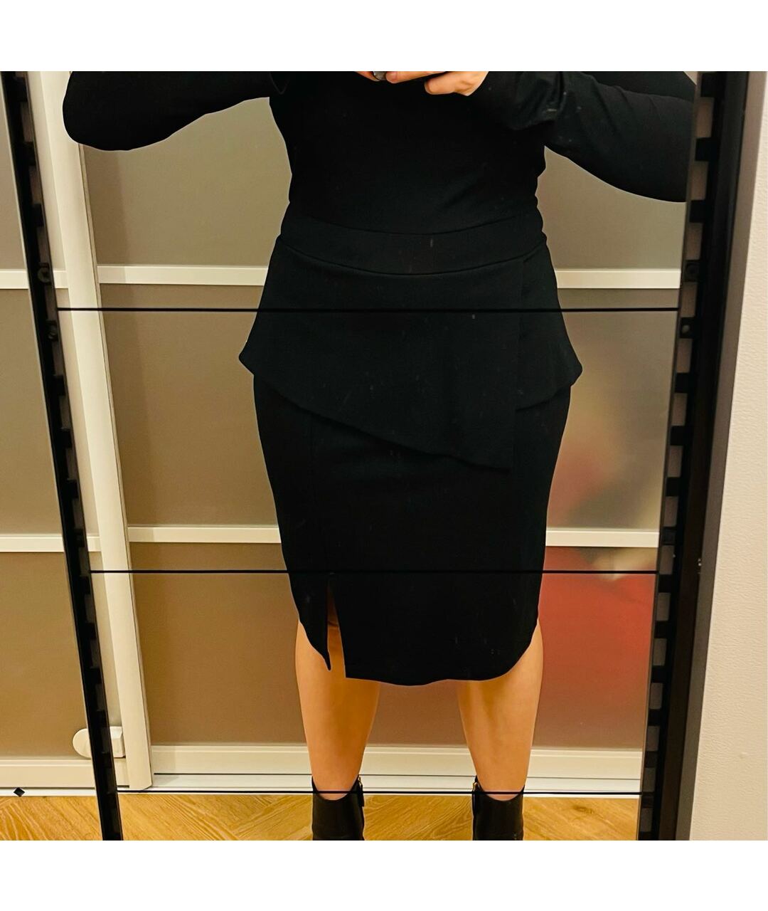 SPORTMAX Черное вискозное платье, фото 8