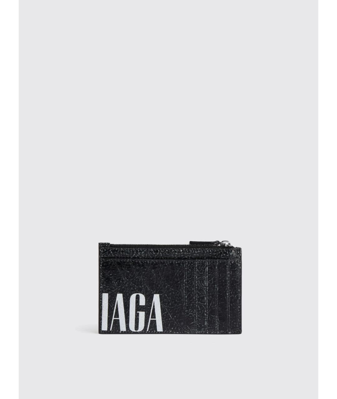 BALENCIAGA Черный кожаный кардхолдер, фото 2