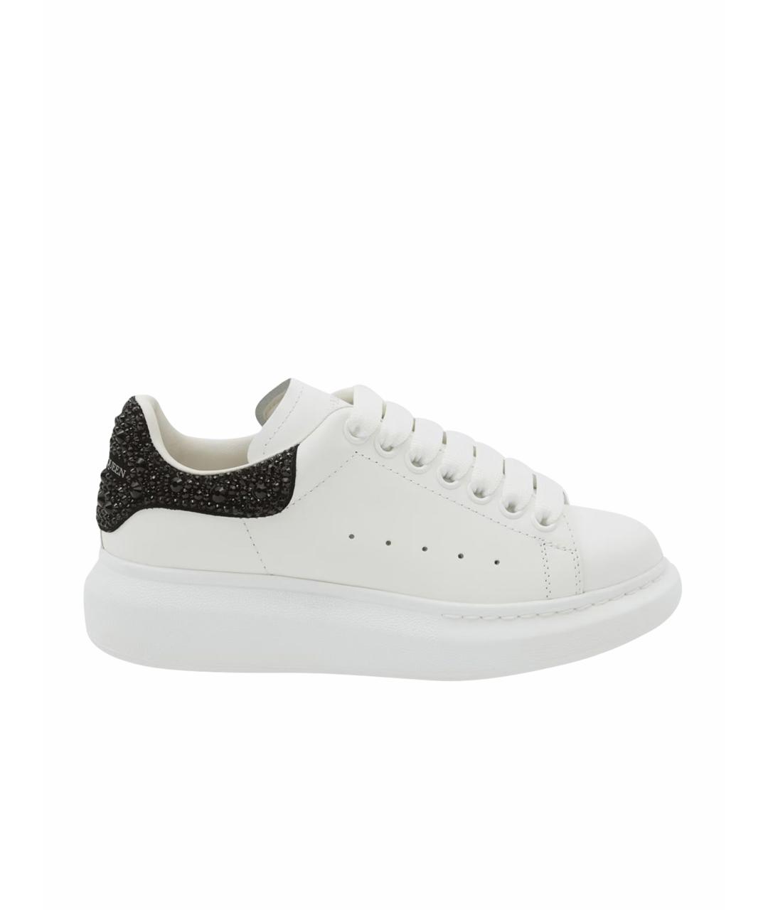ALEXANDER MCQUEEN Белые кожаные кеды, фото 1