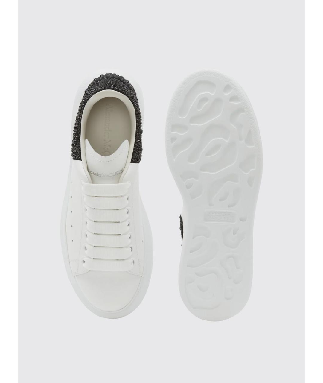 ALEXANDER MCQUEEN Белые кожаные кеды, фото 4
