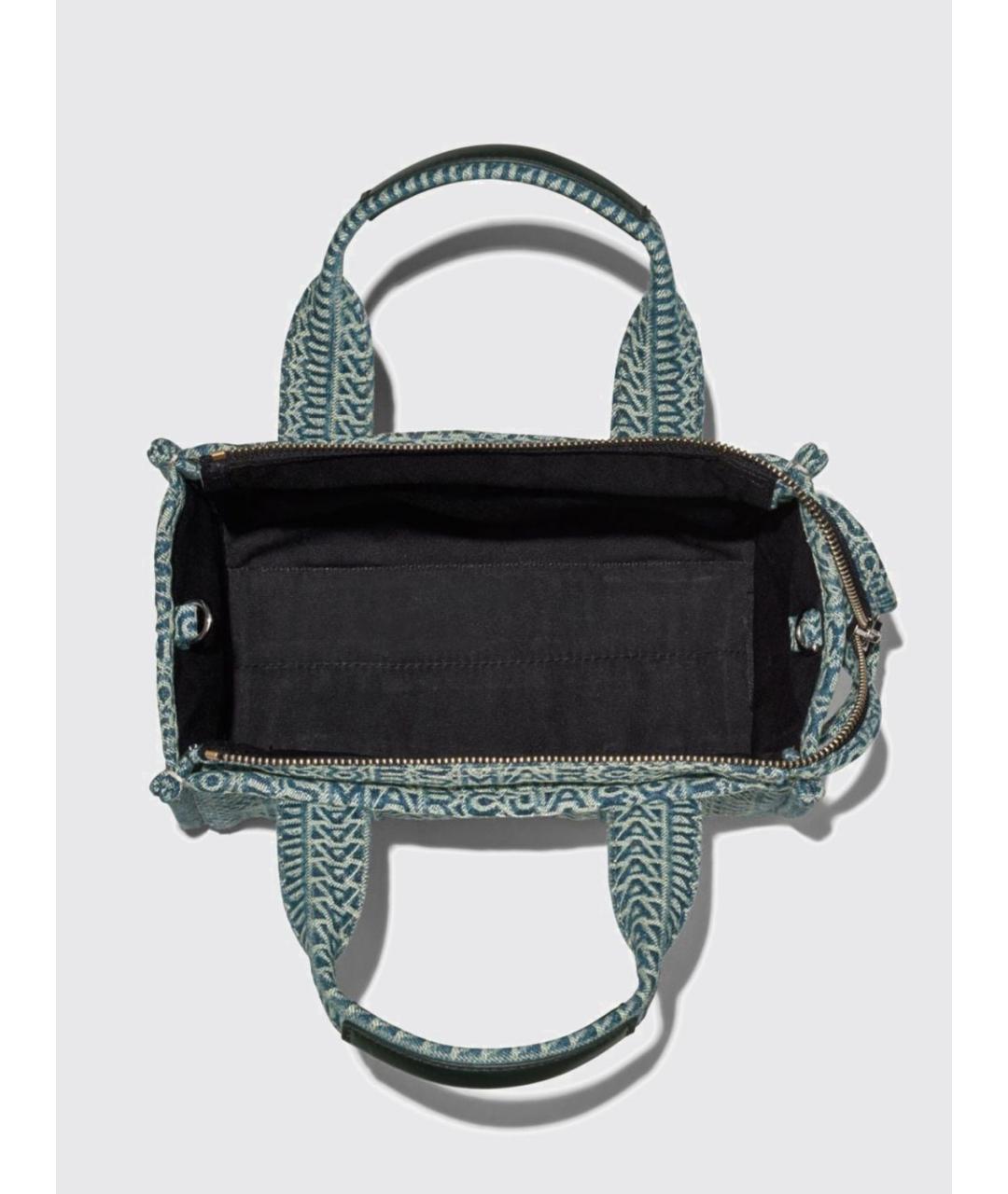 MARC JACOBS Бирюзовая жаккардовая сумка тоут, фото 5