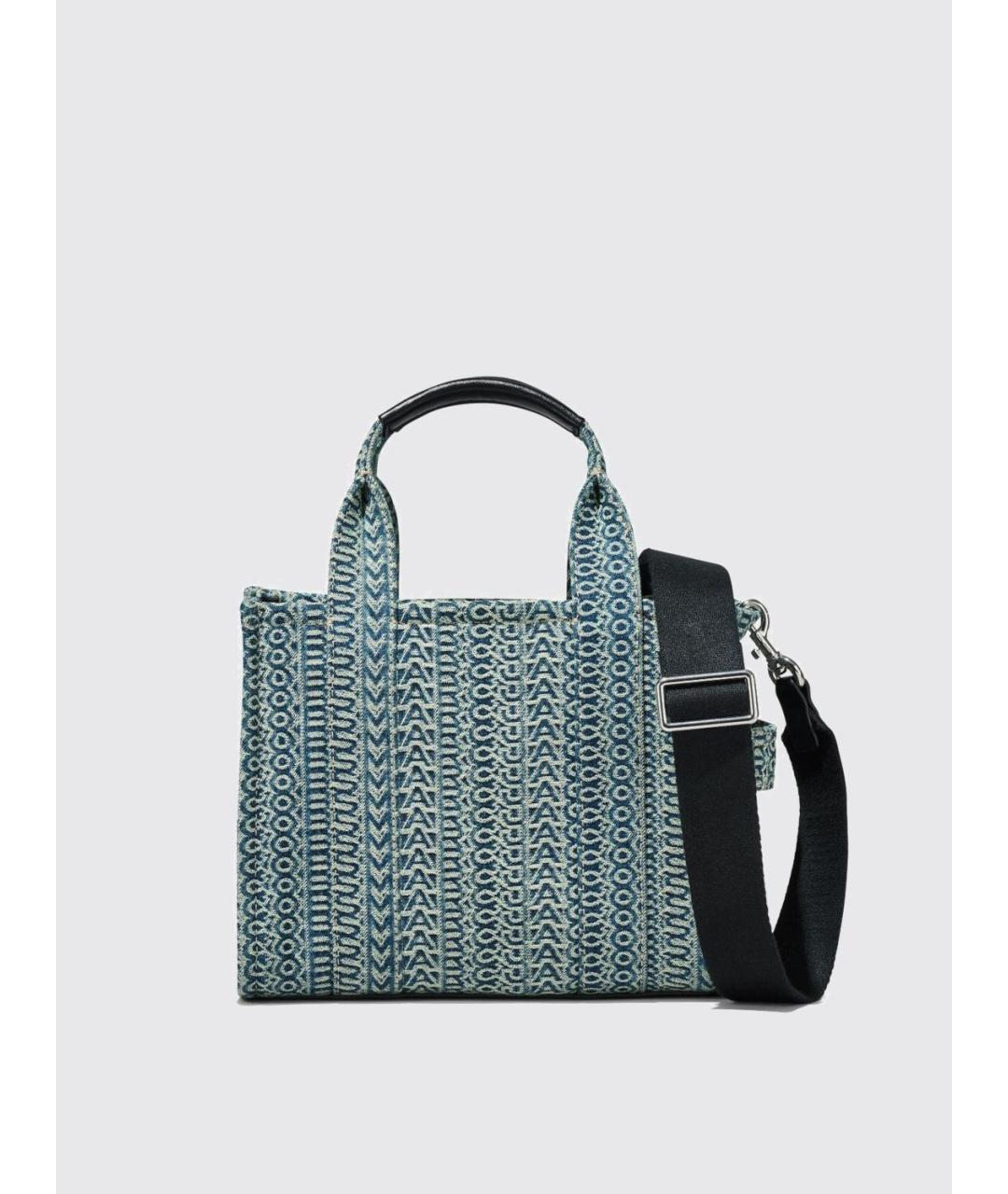 MARC JACOBS Бирюзовая жаккардовая сумка тоут, фото 6