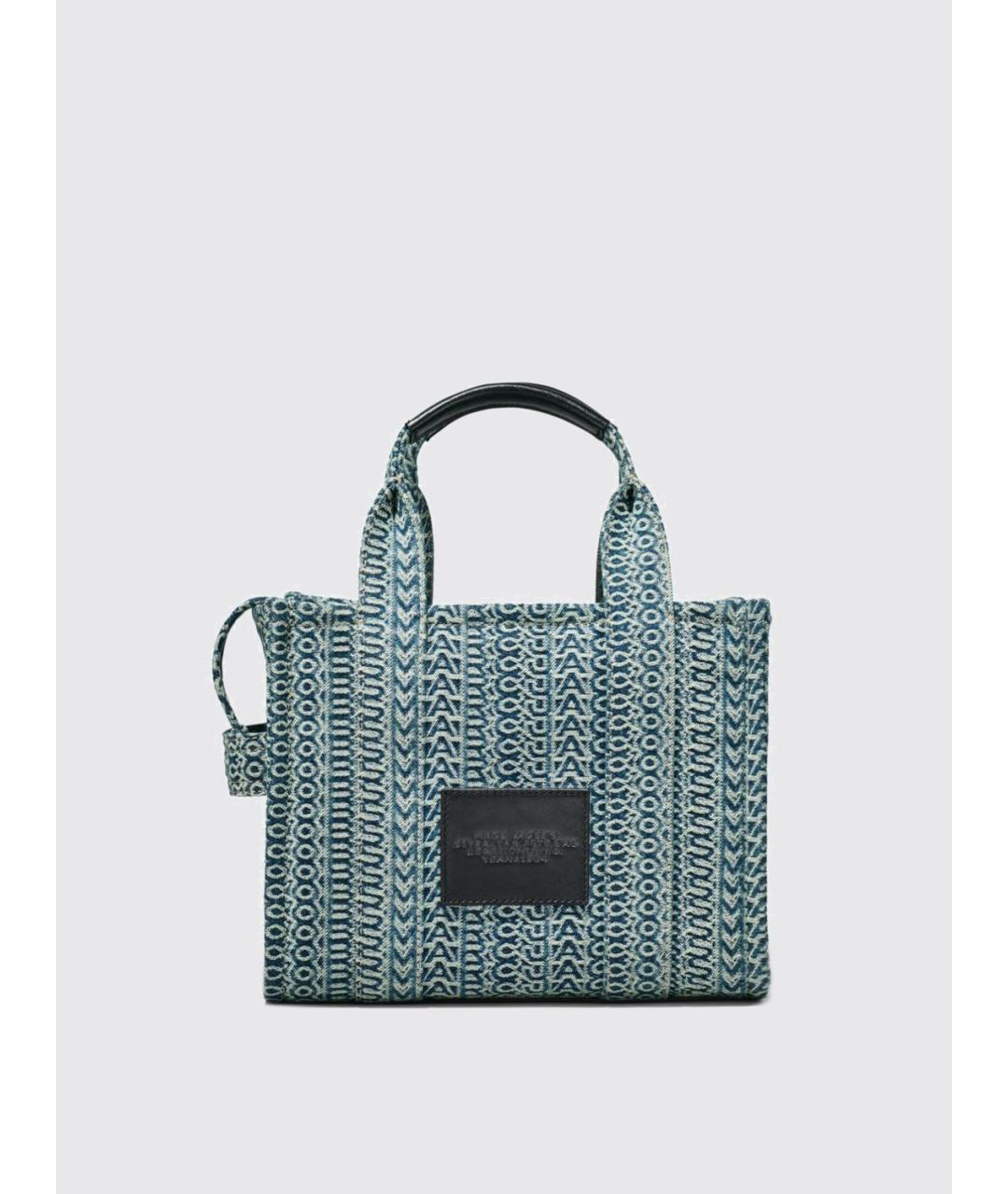 MARC JACOBS Бирюзовая жаккардовая сумка тоут, фото 3