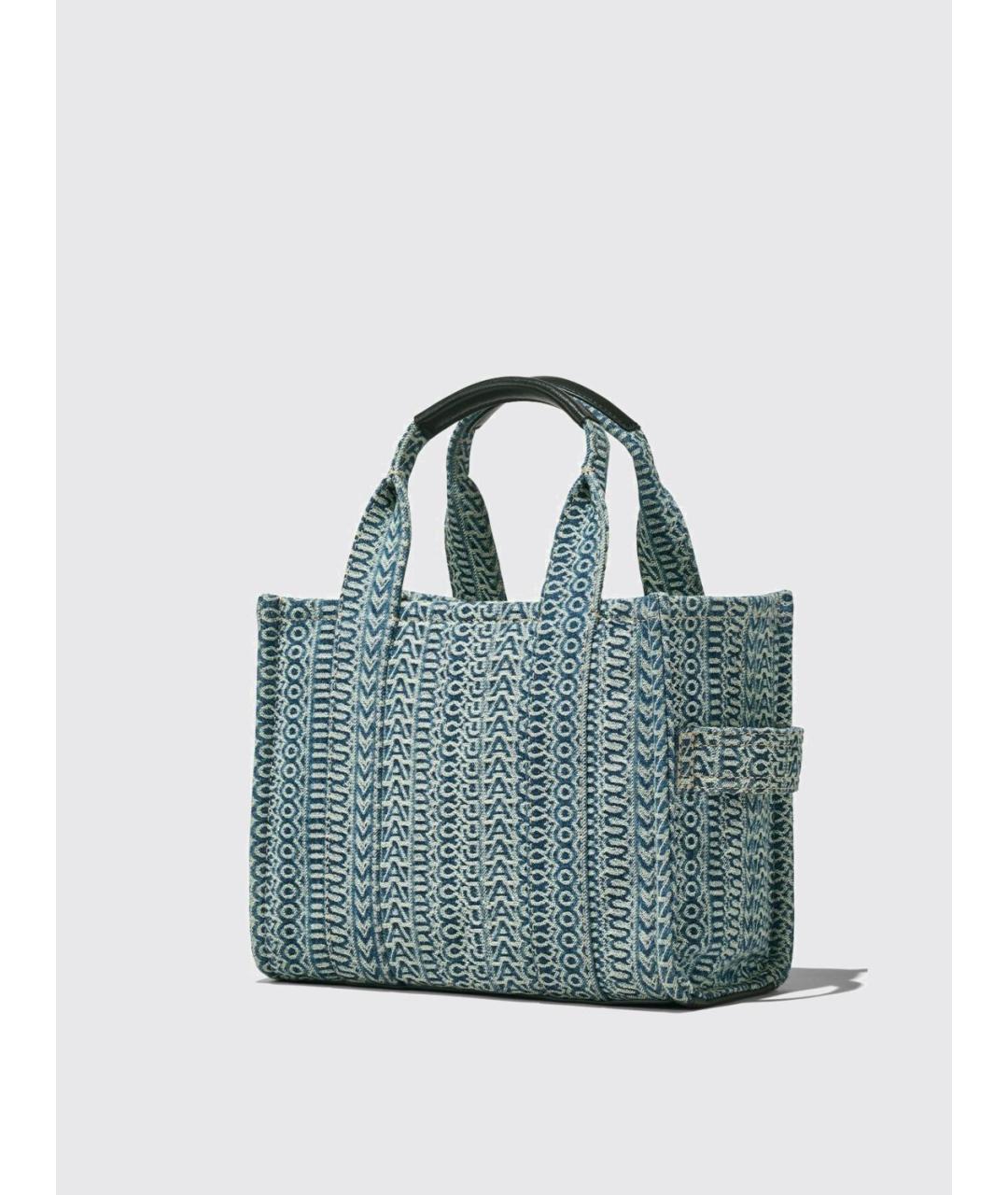 MARC JACOBS Бирюзовая жаккардовая сумка тоут, фото 4