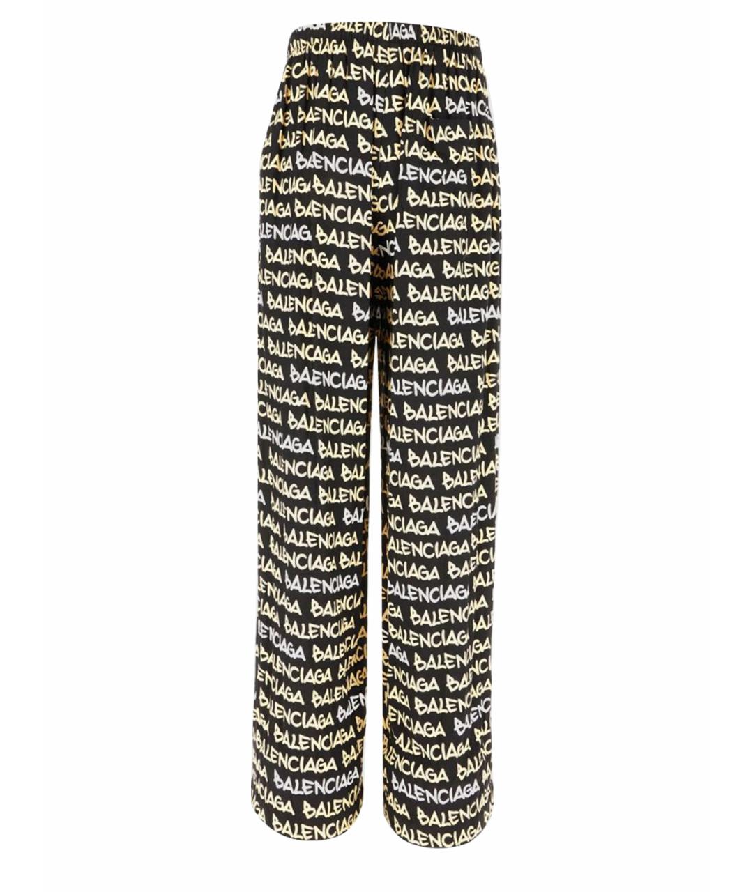 BALENCIAGA Мульти вискозные повседневные брюки, фото 1