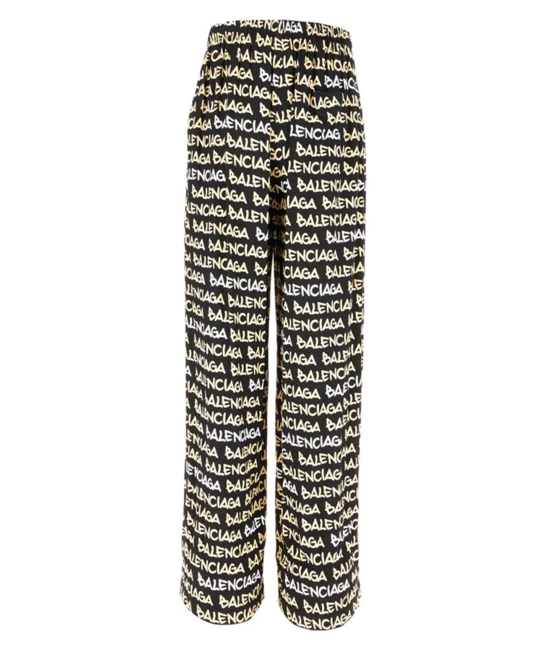 BALENCIAGA Мульти вискозные повседневные брюки, фото 2