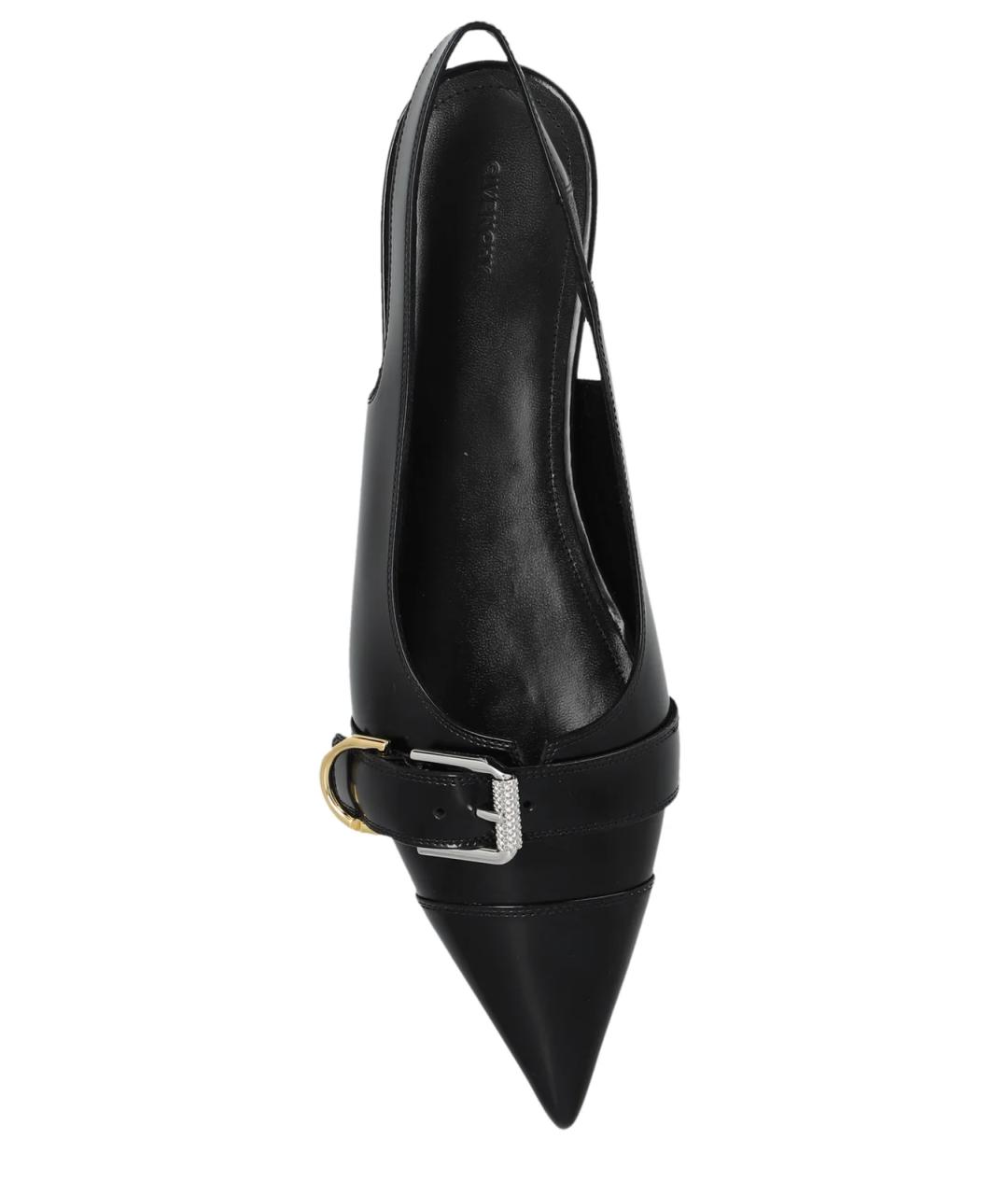 GIVENCHY Черные кожаные балетки, фото 4