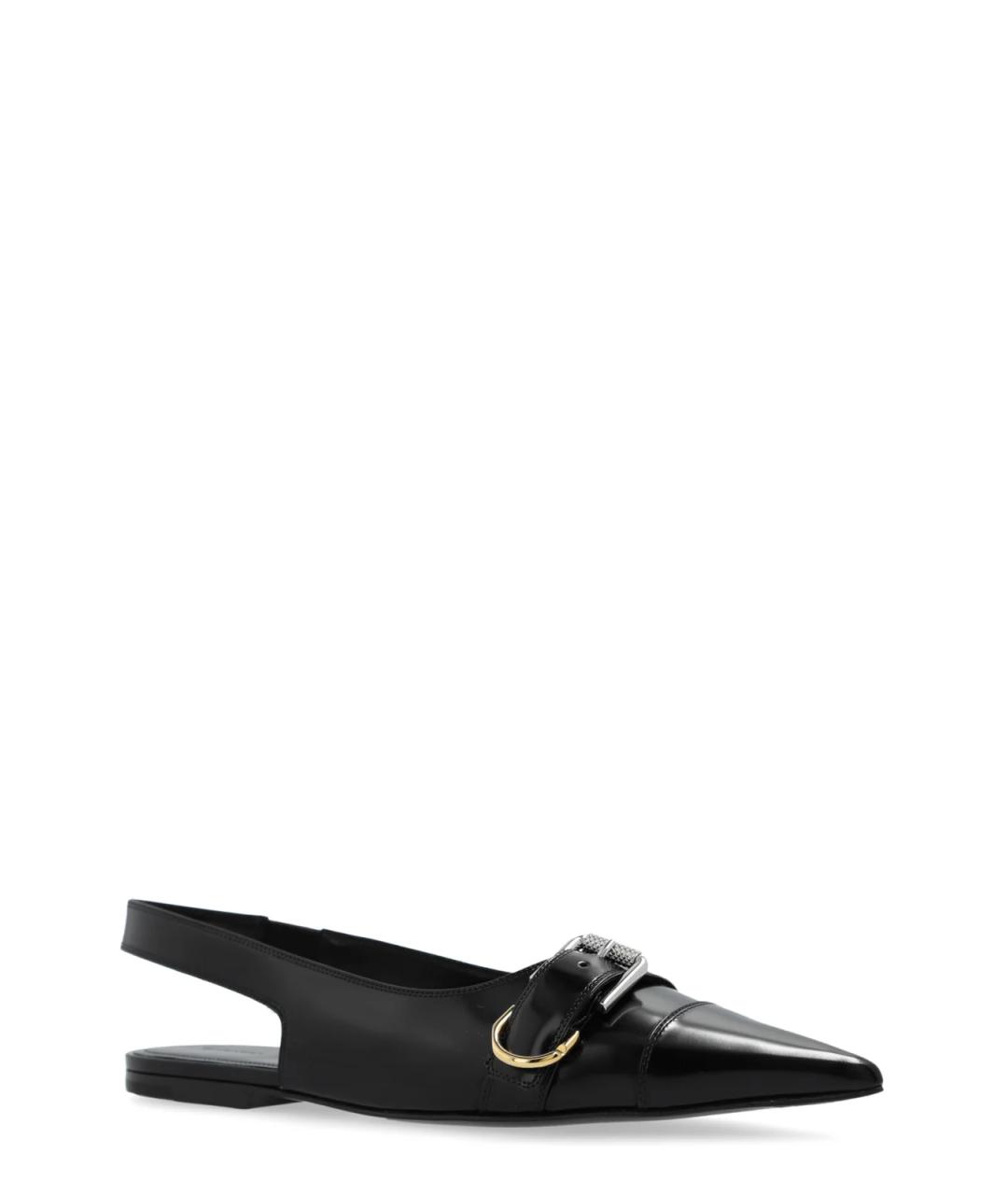 GIVENCHY Черные кожаные балетки, фото 2