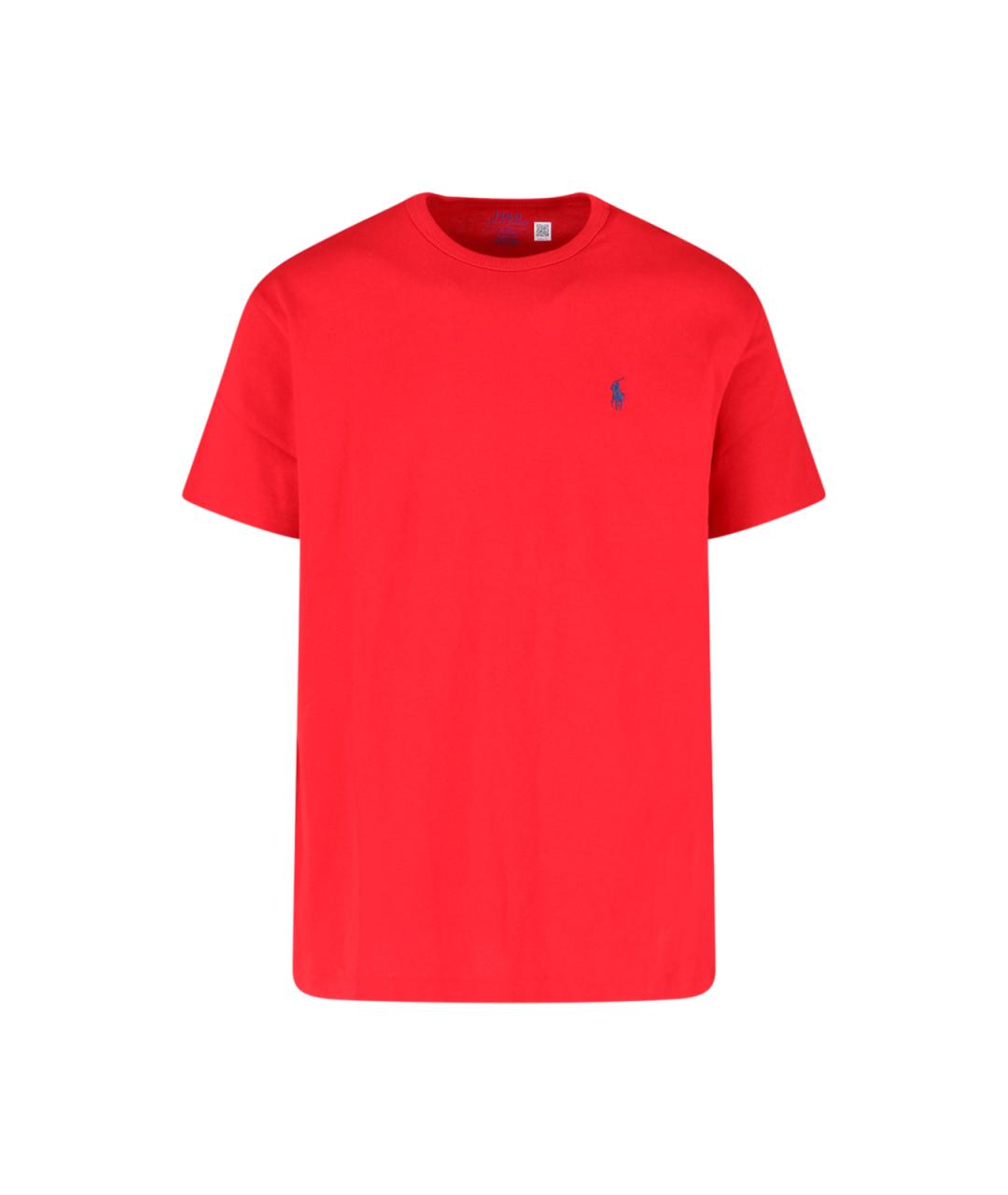 POLO RALPH LAUREN Красная хлопковая футболка, фото 1