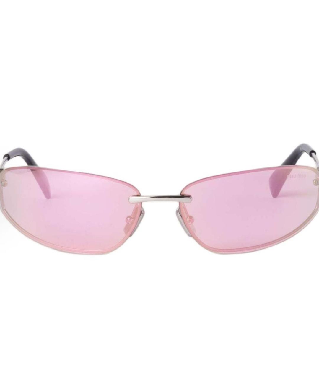 MIU MIU Розовые солнцезащитные очки, фото 2